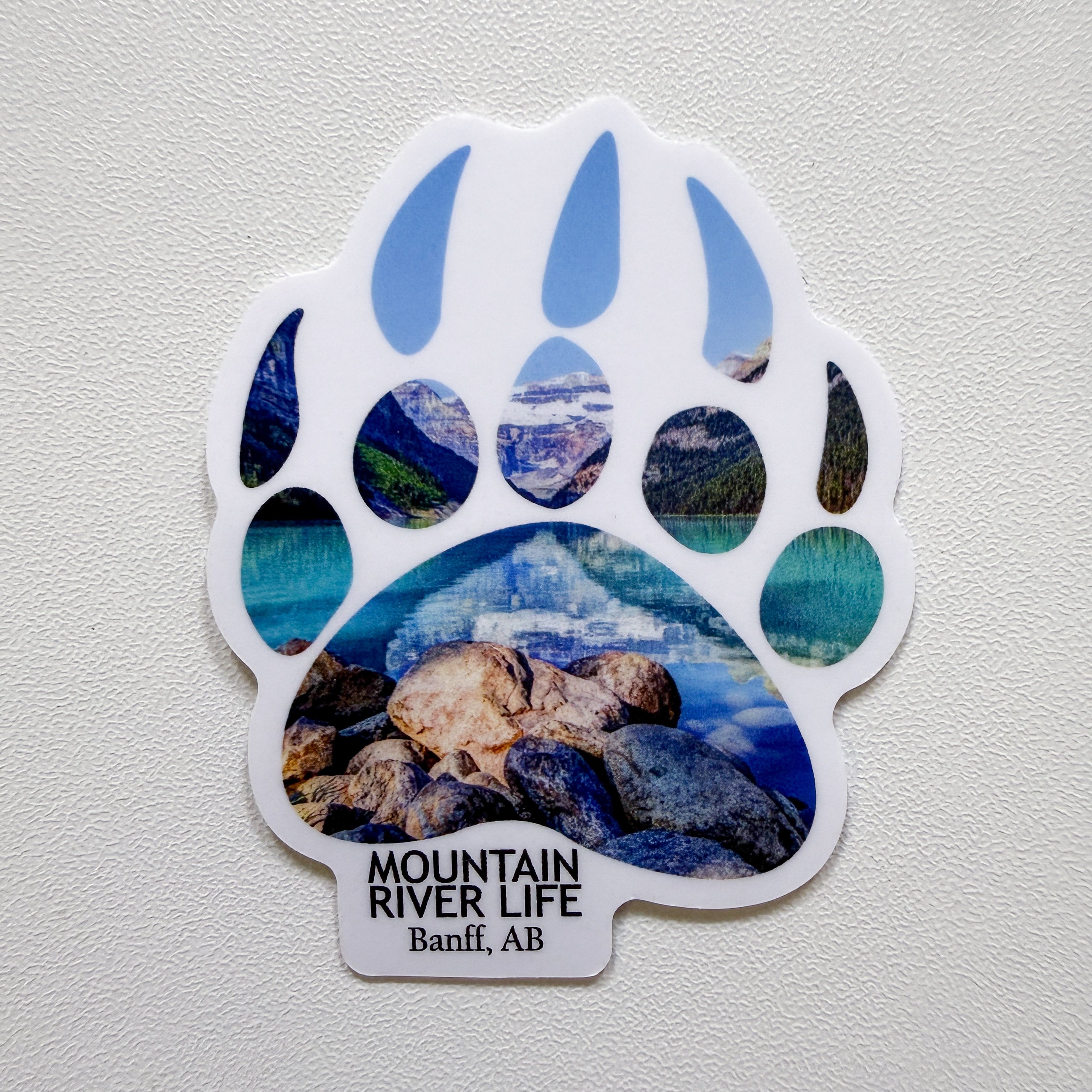 Banff Paw Die-Cut Sticker (1.94" x 2.5")