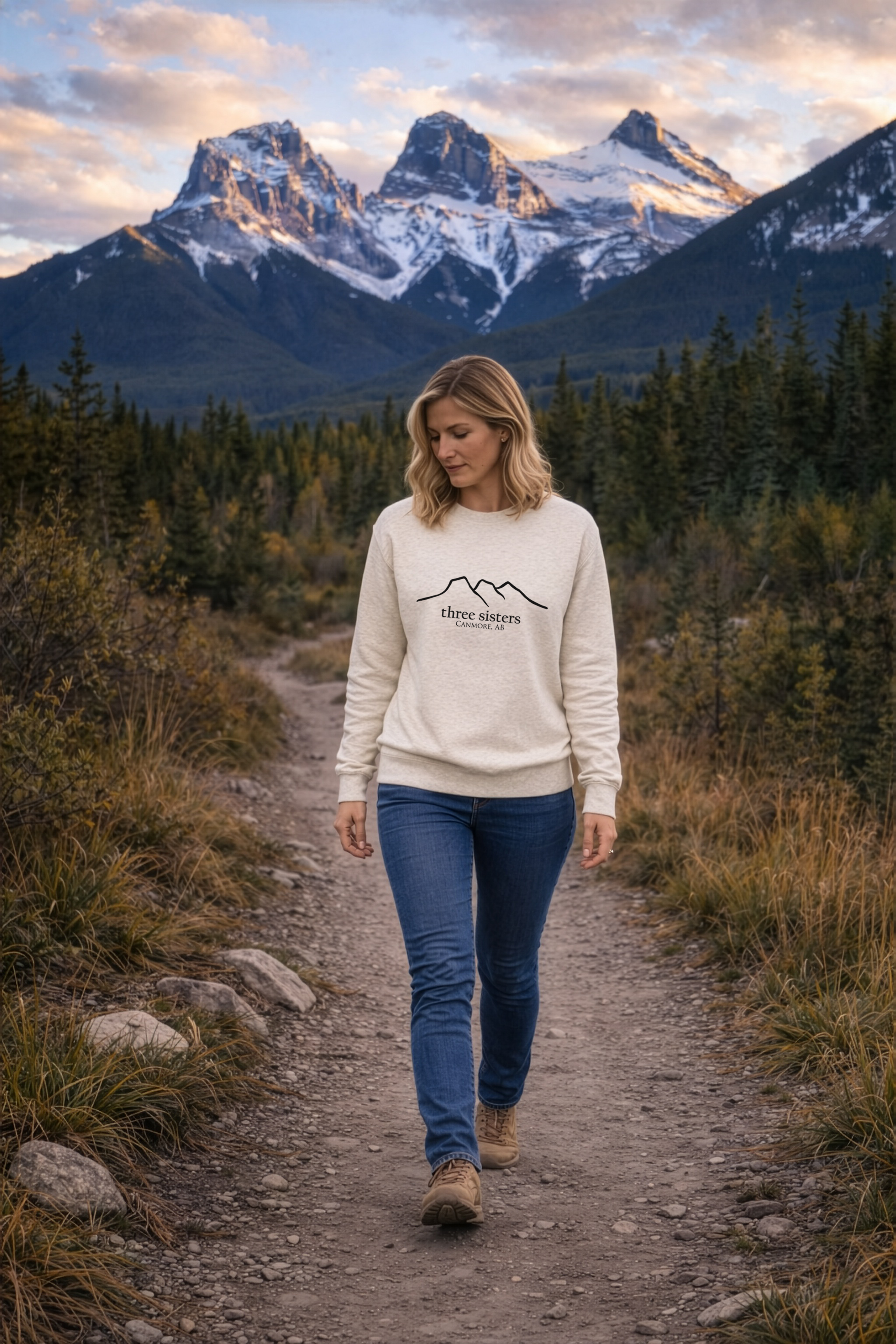 Three Sisters Silhouette Crewneck Sweatshirt