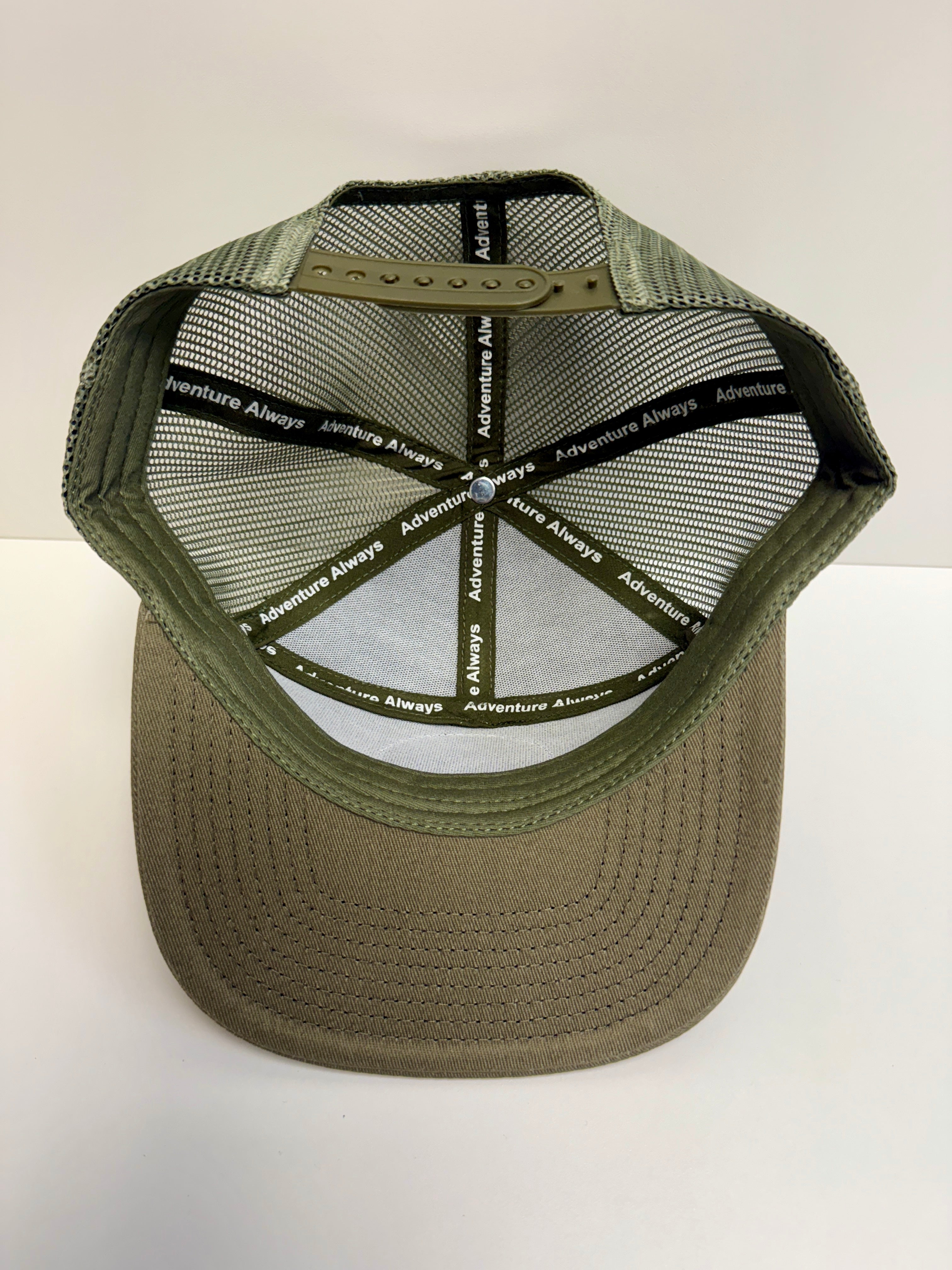 Mountain River Life Leather Patch Trucker Hats