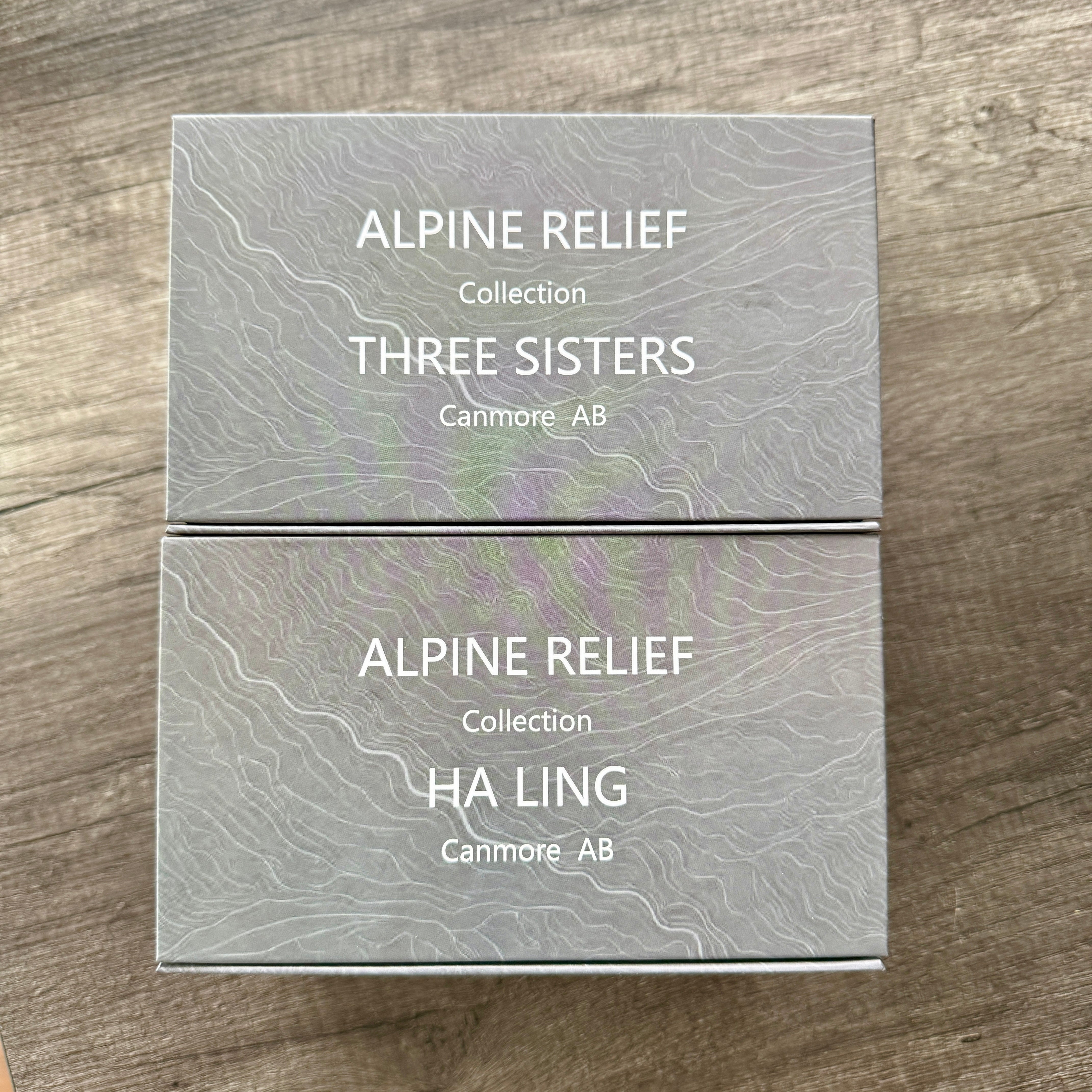 Alpine Relief Smoked Glass Mug