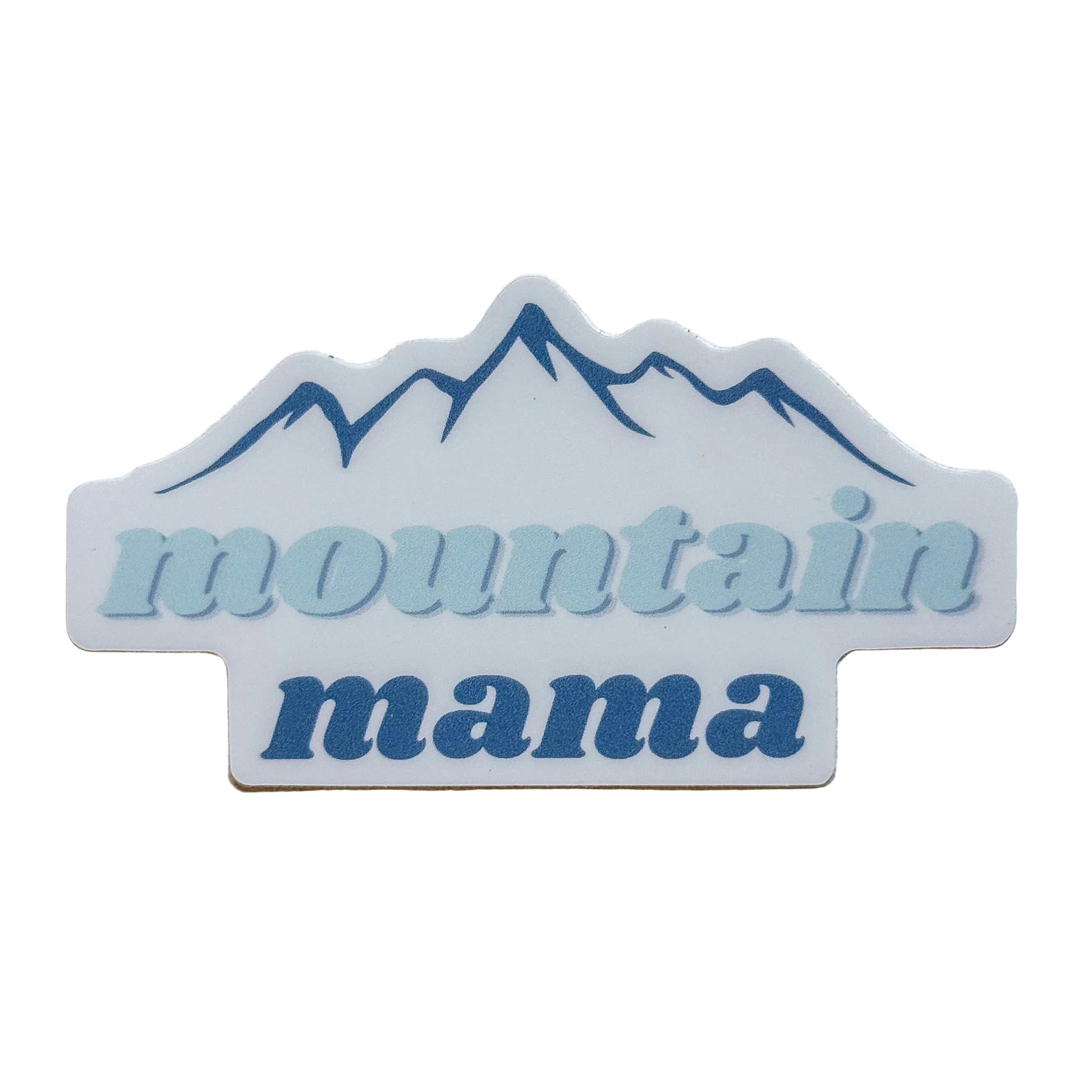 Mountain Mama Die-Cut Sticker (3" x 1.66")