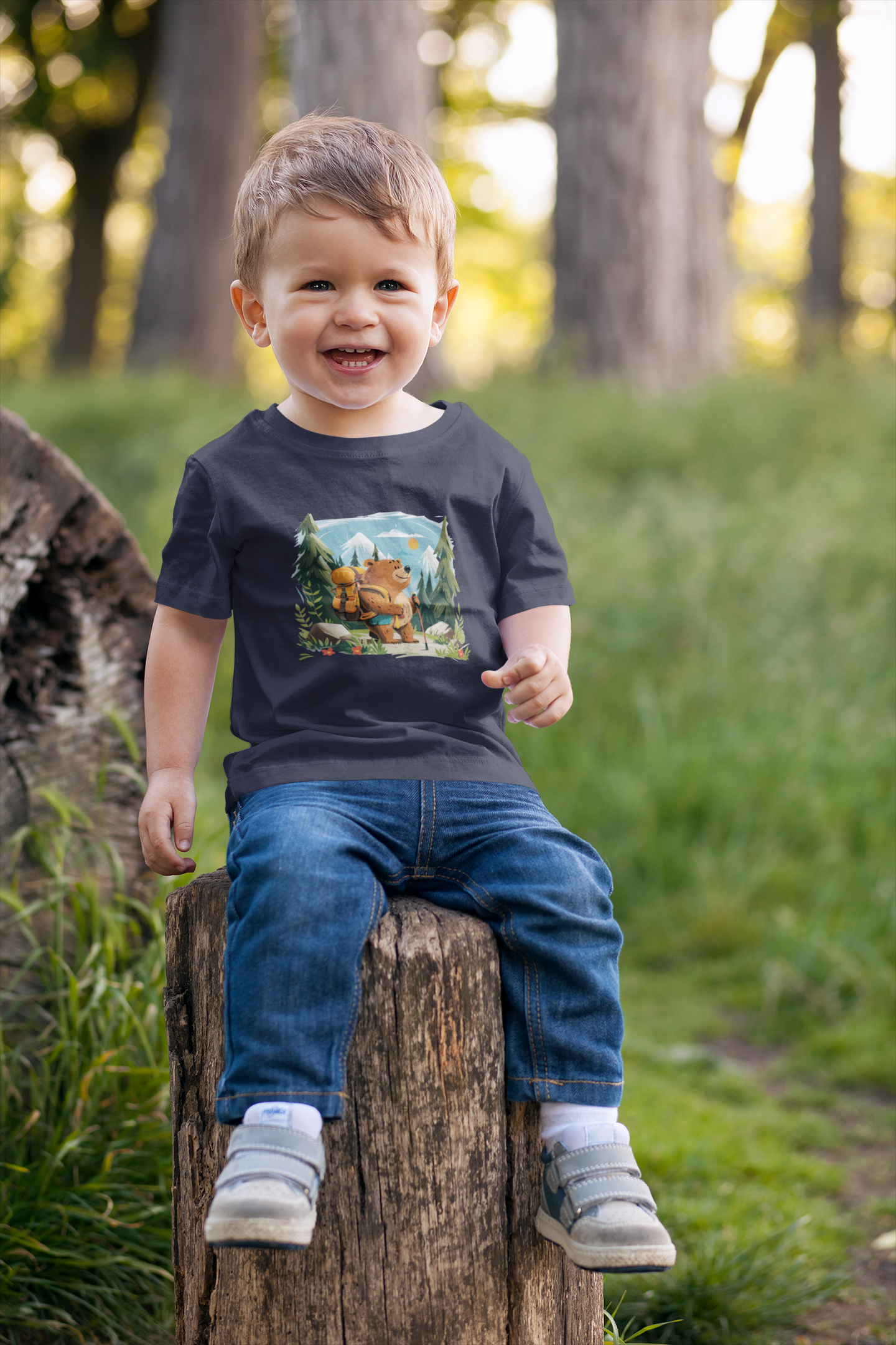Adventure Bear Kids Tee - Classic Colours