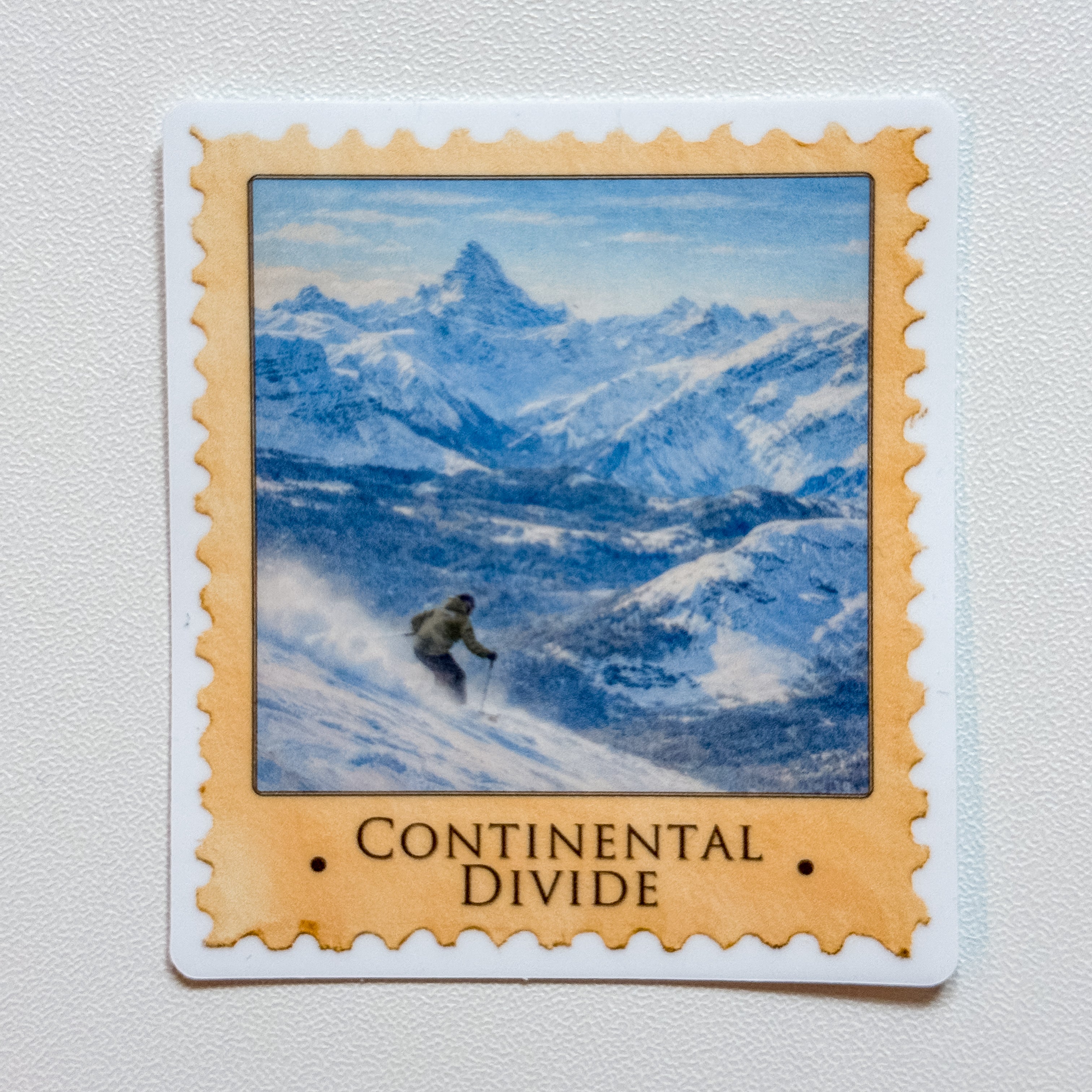 Moments in Banff Stamp Sticker — Continental Divide (2.42" x 2.75")