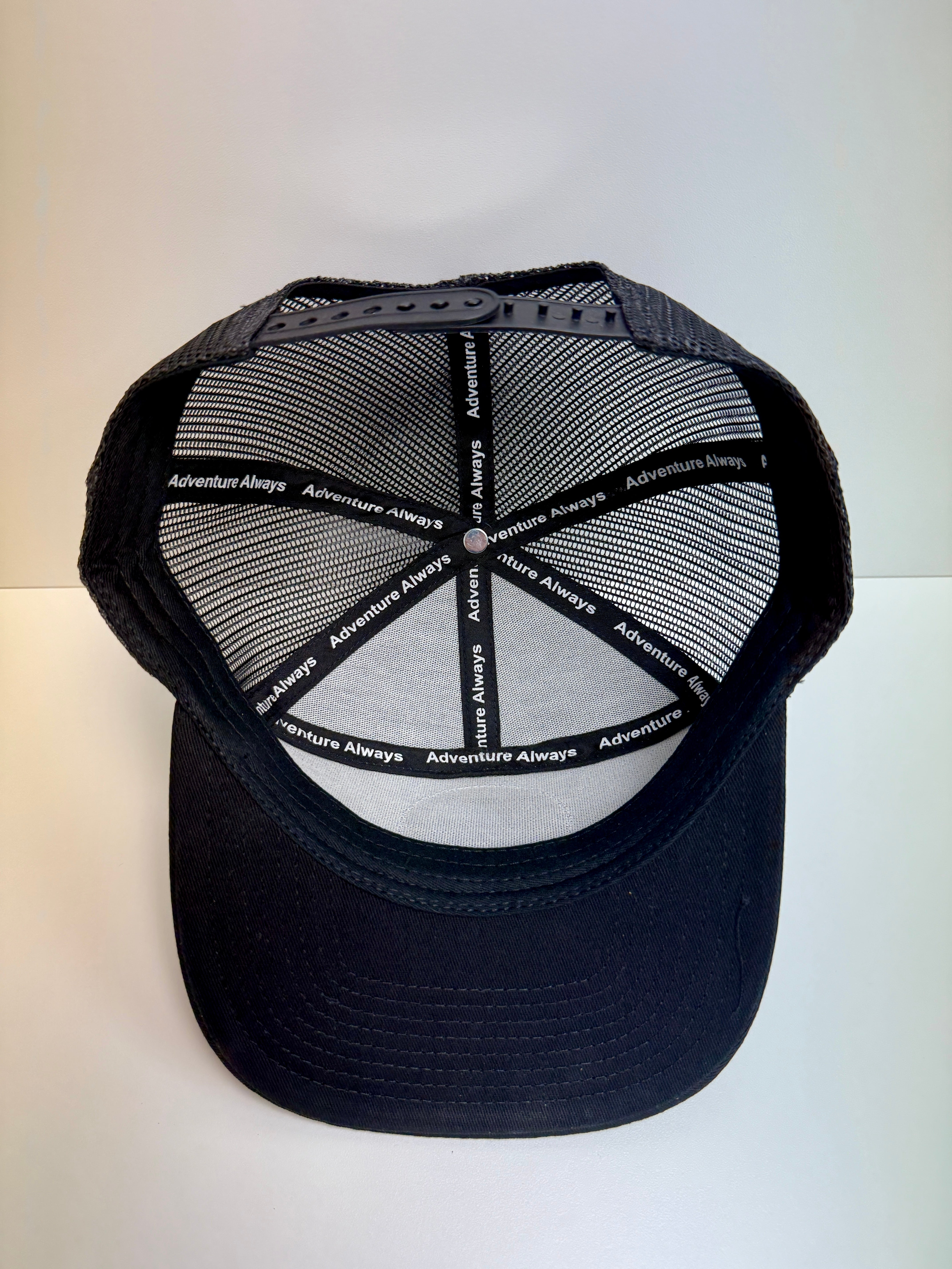 Mountain River Life Leather Patch Trucker Hats