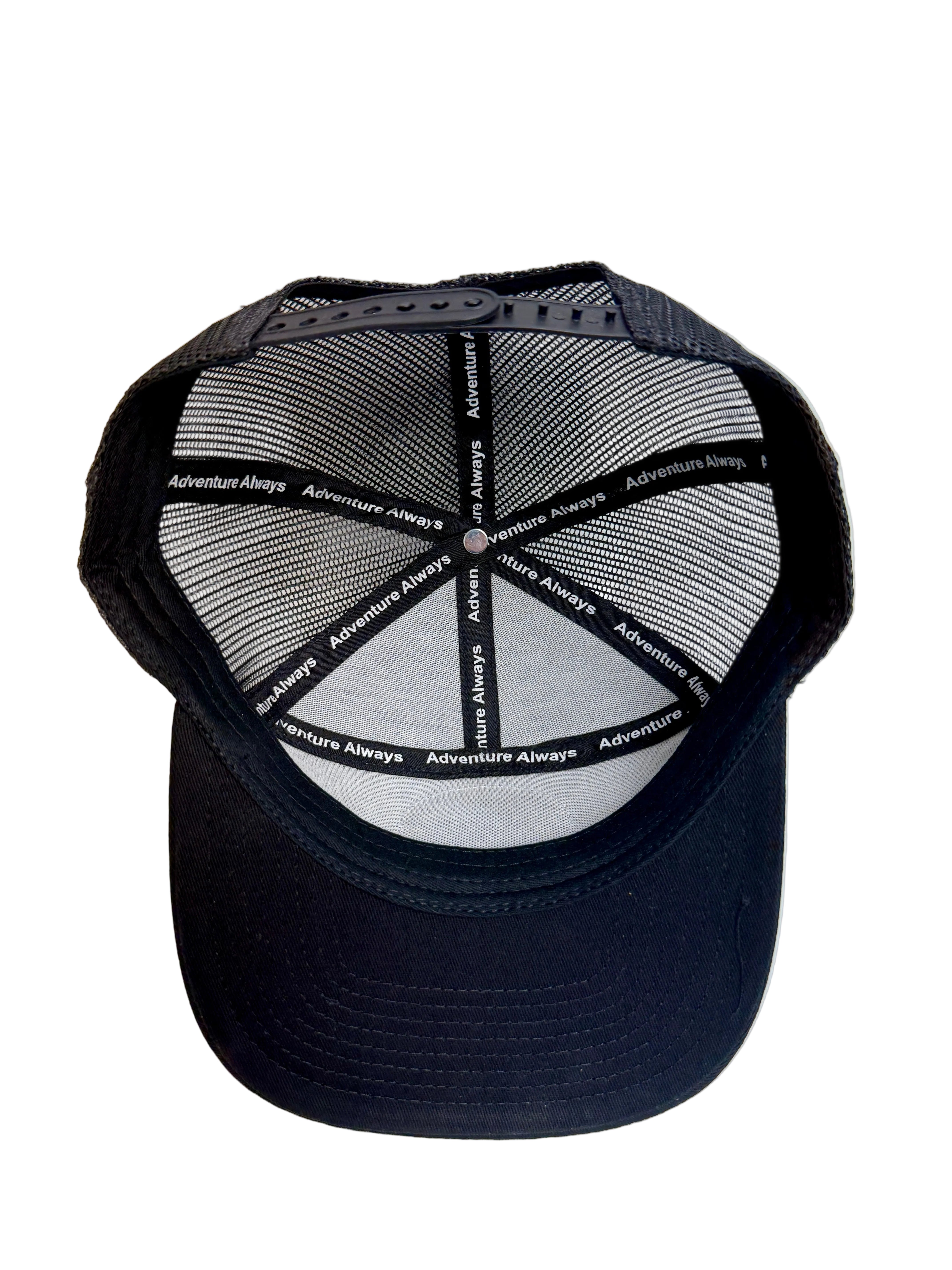 Mountain River Life Leather Patch Trucker Hats