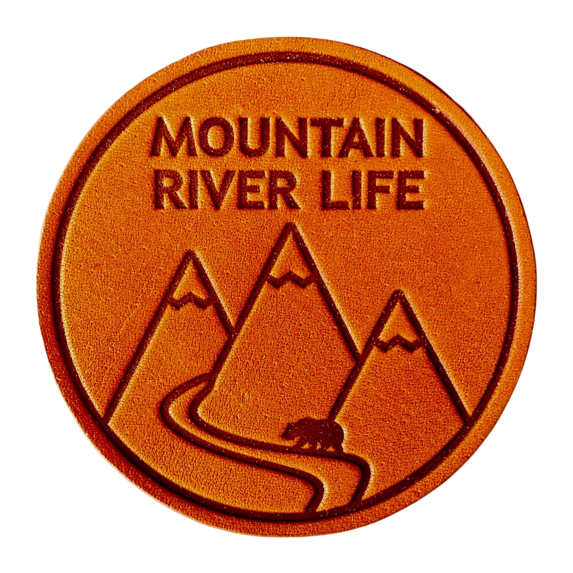 Mountain River Life Leather Patch