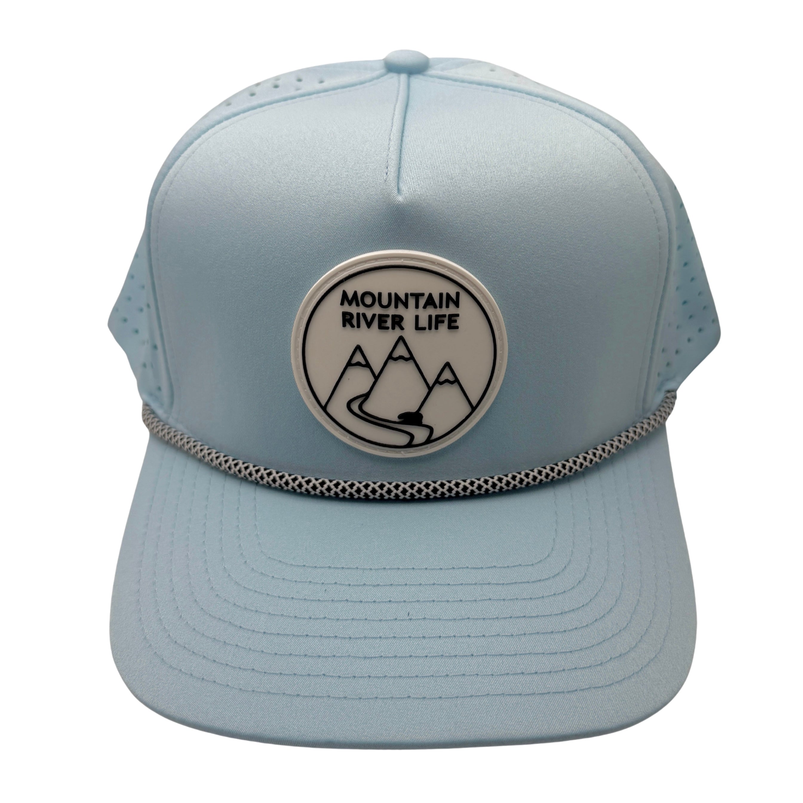 Mountain River Life Snapback Rope Hats