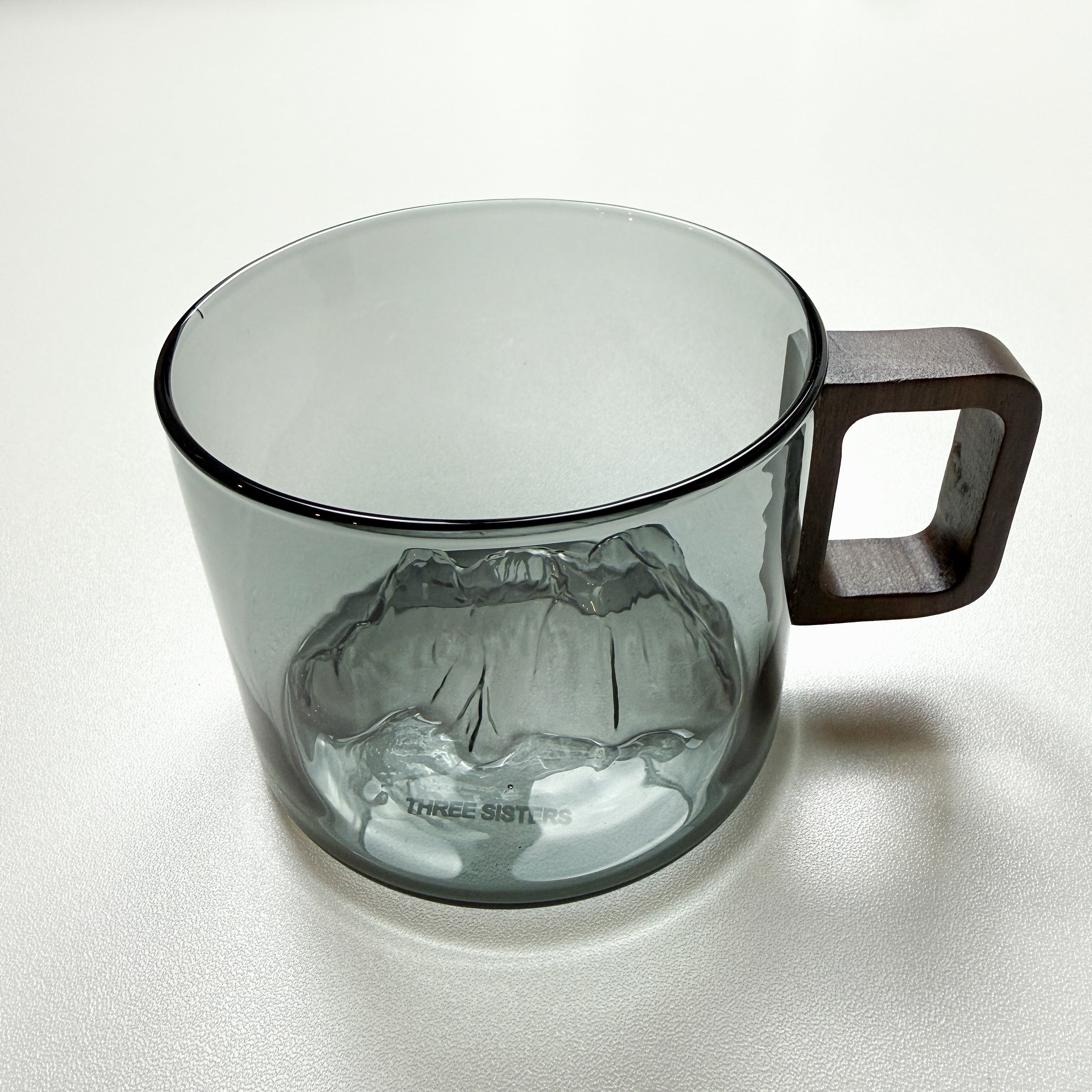 Alpine Relief Smoked Glass Mug
