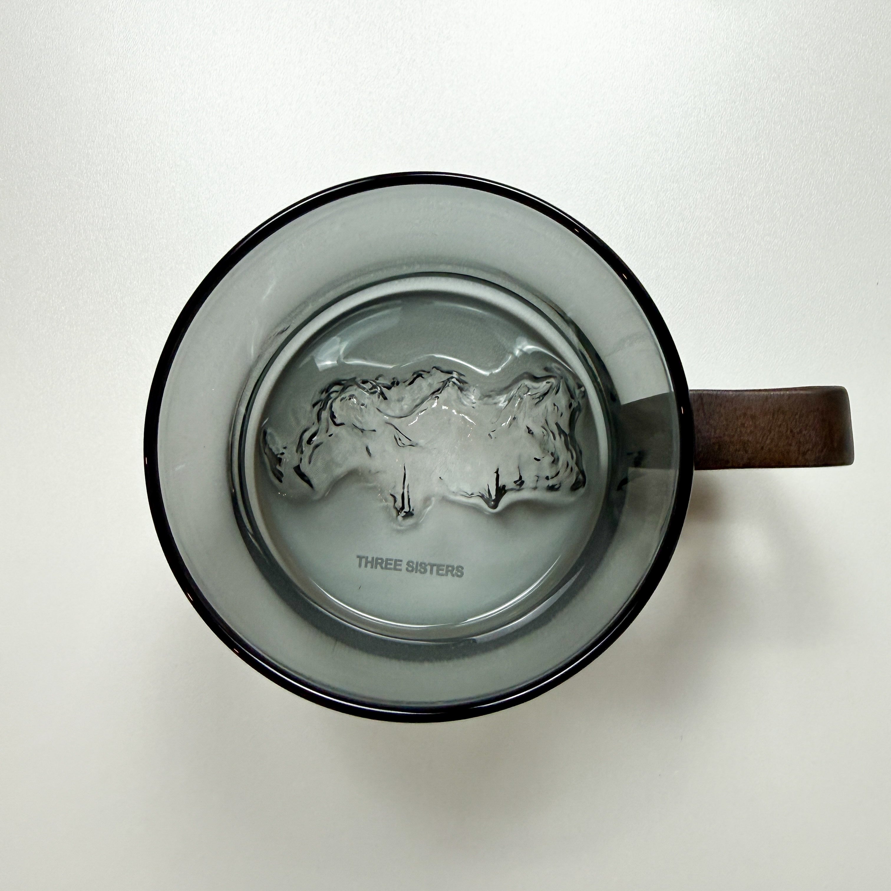 Alpine Relief Smoked Glass Mug