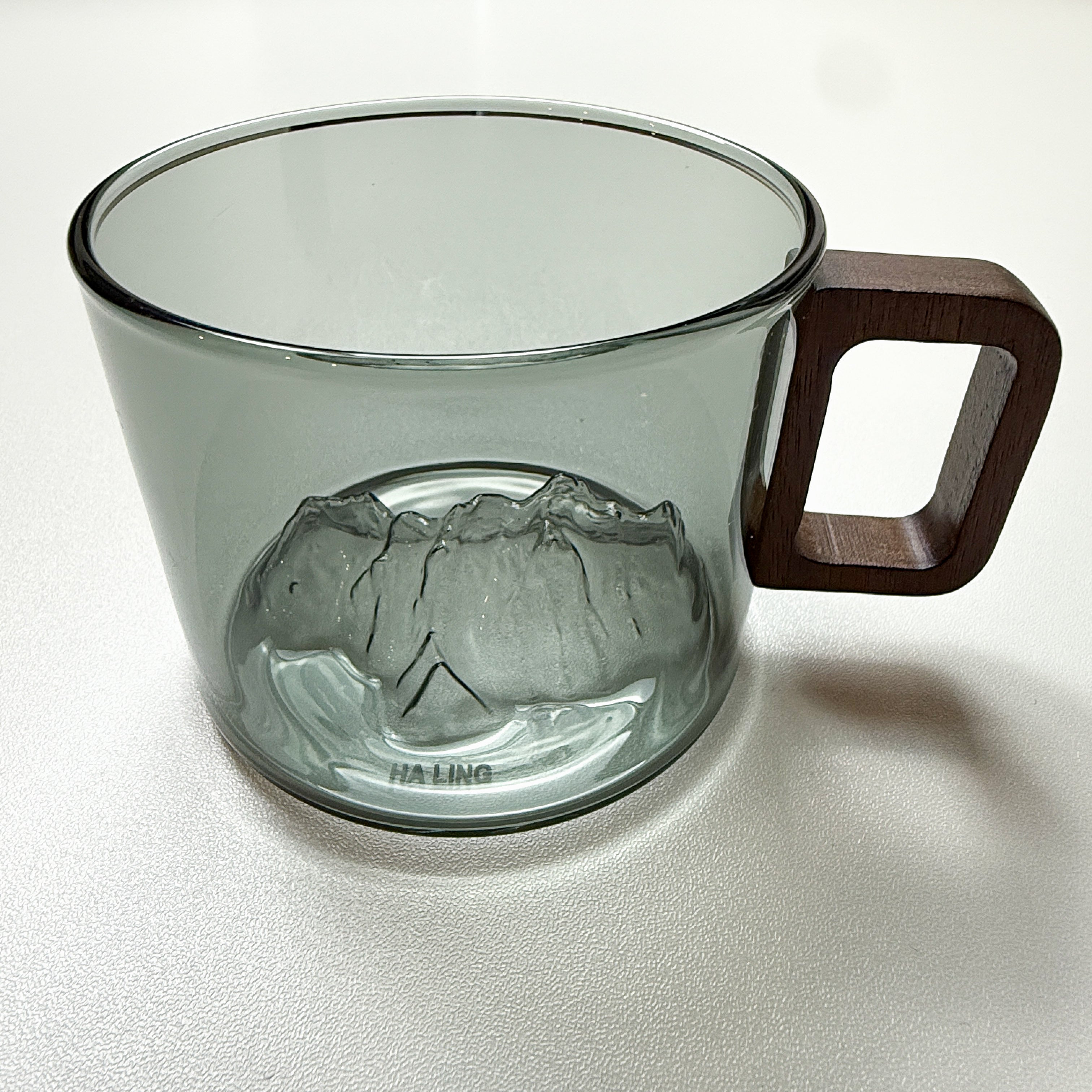 Alpine Relief Smoked Glass Mug