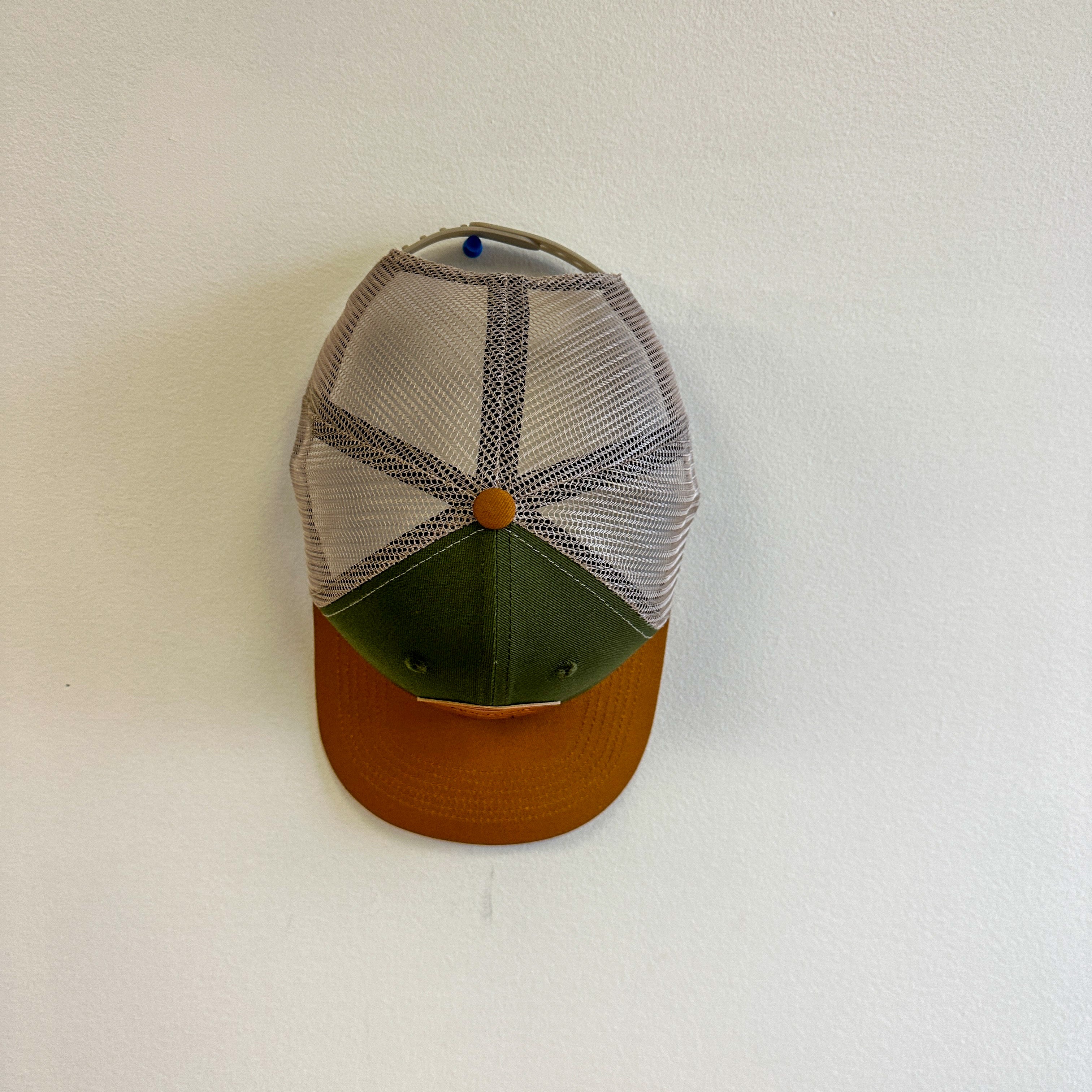 Mountain River Life Leather Patch Trucker Hats