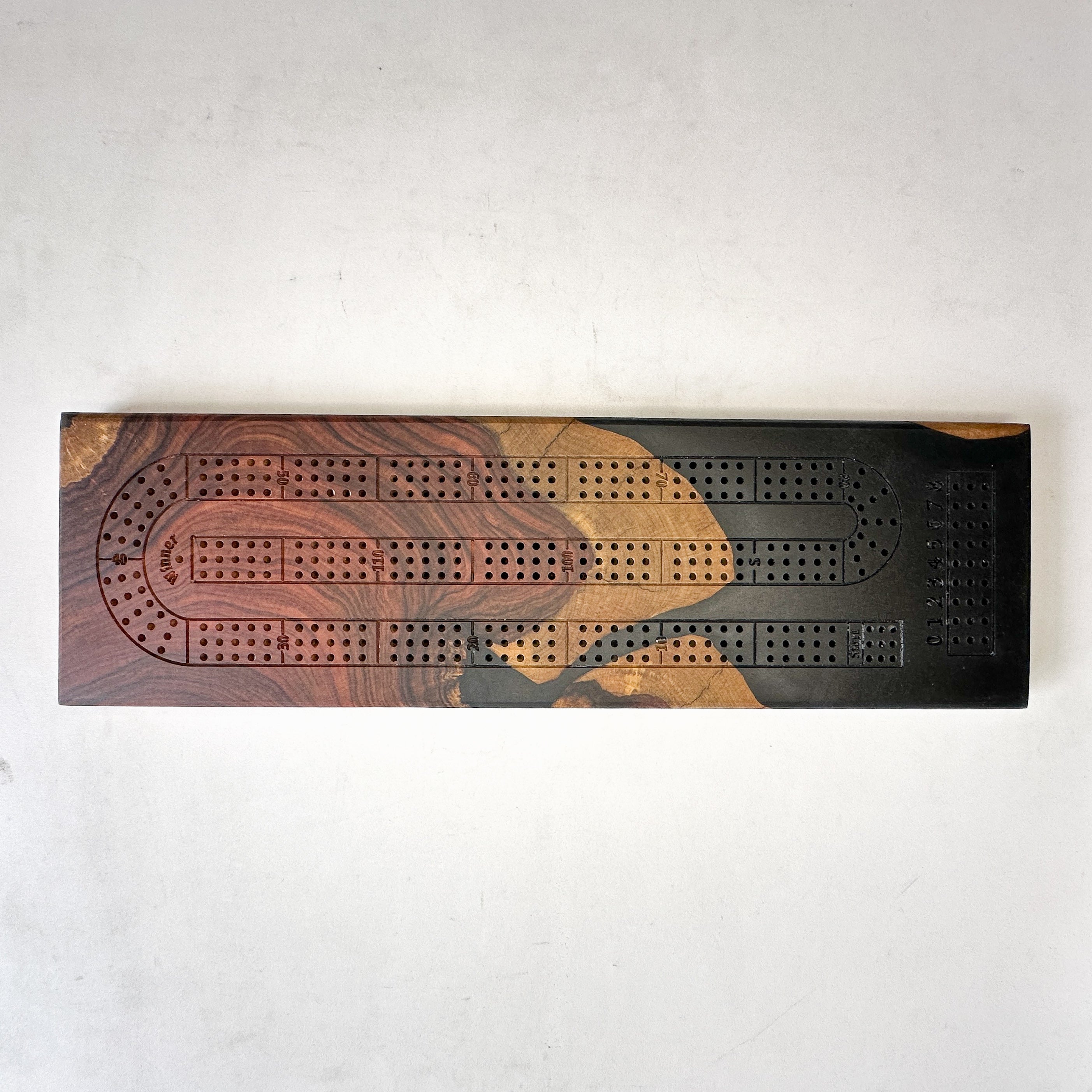 Bolivian Rosewood & Black Epoxy Crib Board