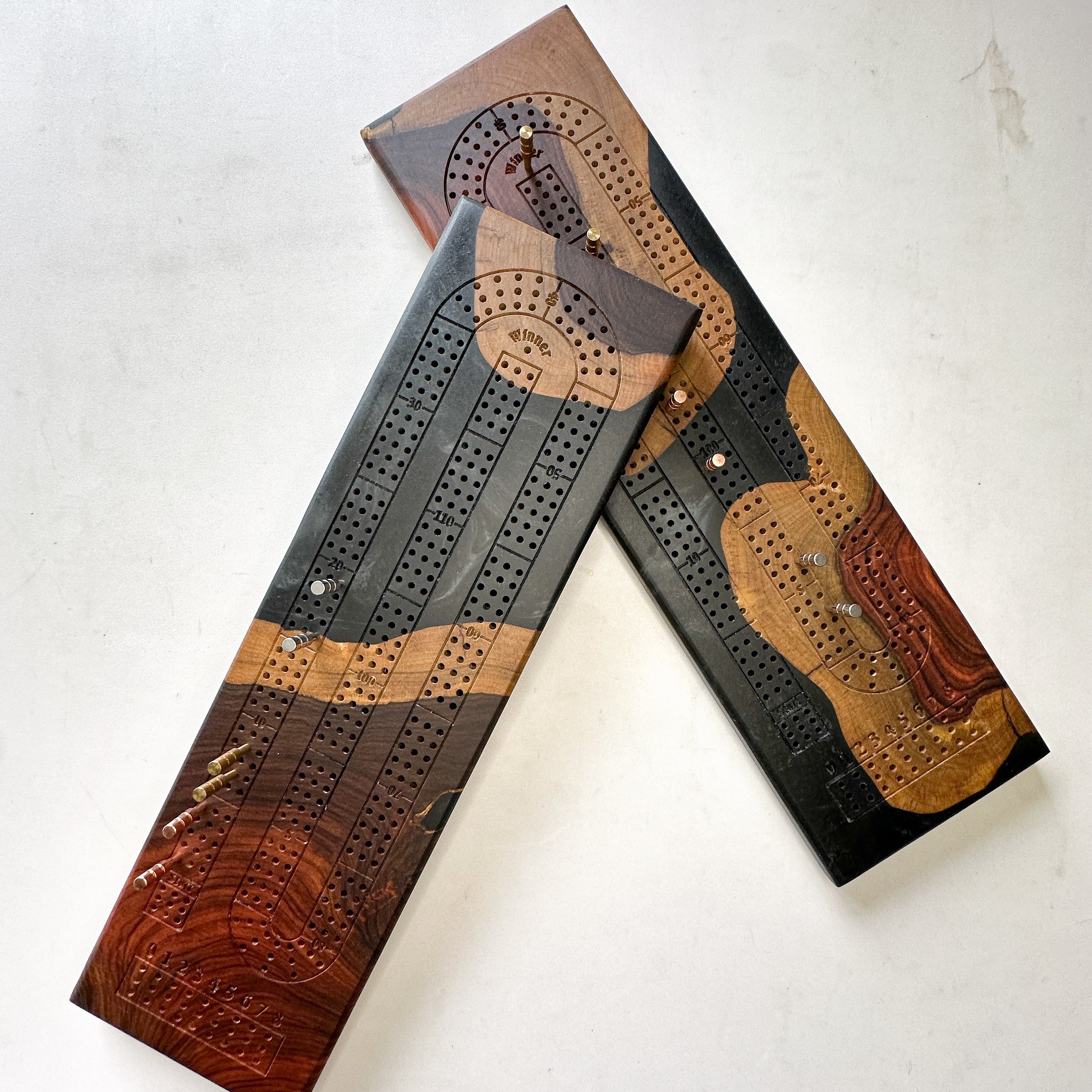 Bolivian Rosewood & Black Epoxy Crib Board