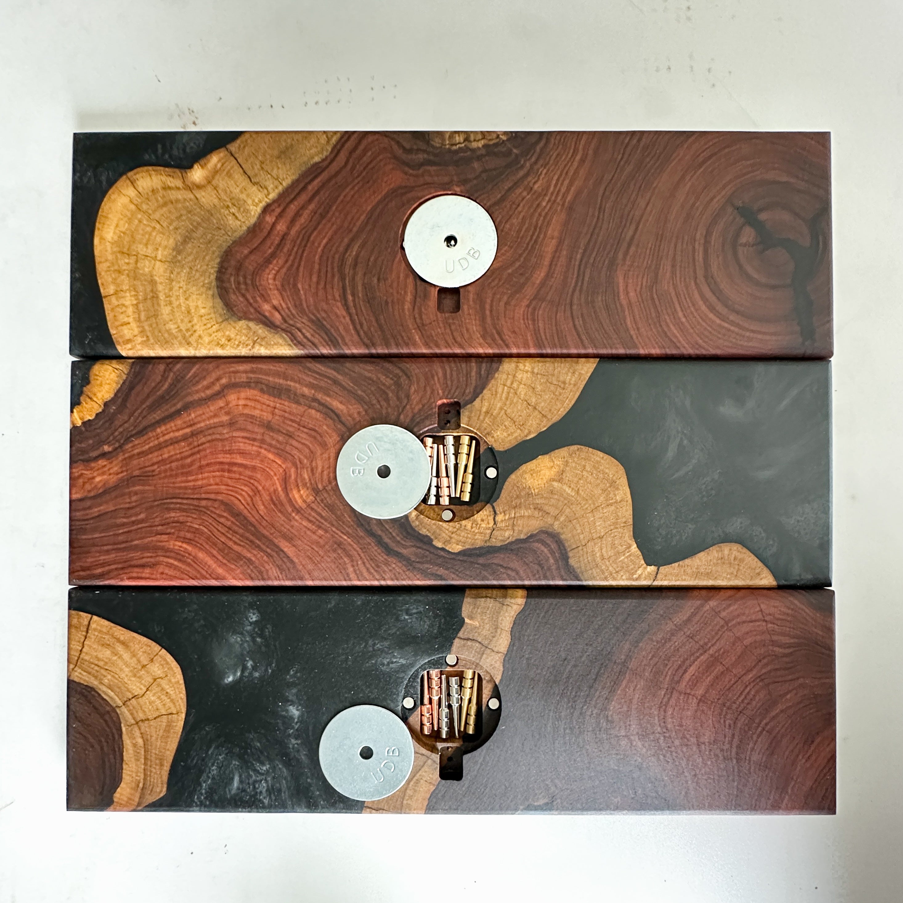 Bolivian Rosewood & Black Epoxy Crib Board