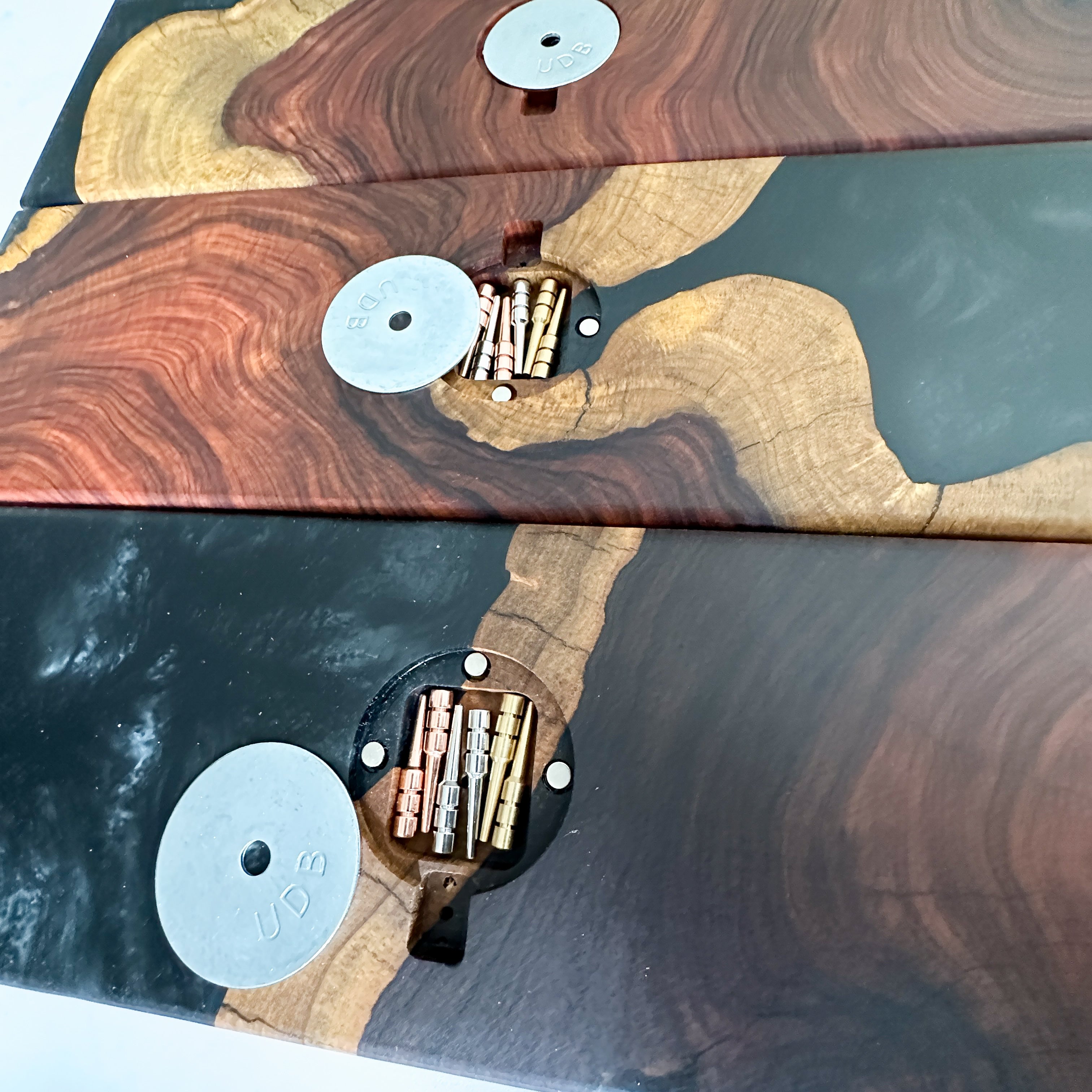 Bolivian Rosewood & Black Epoxy Crib Board