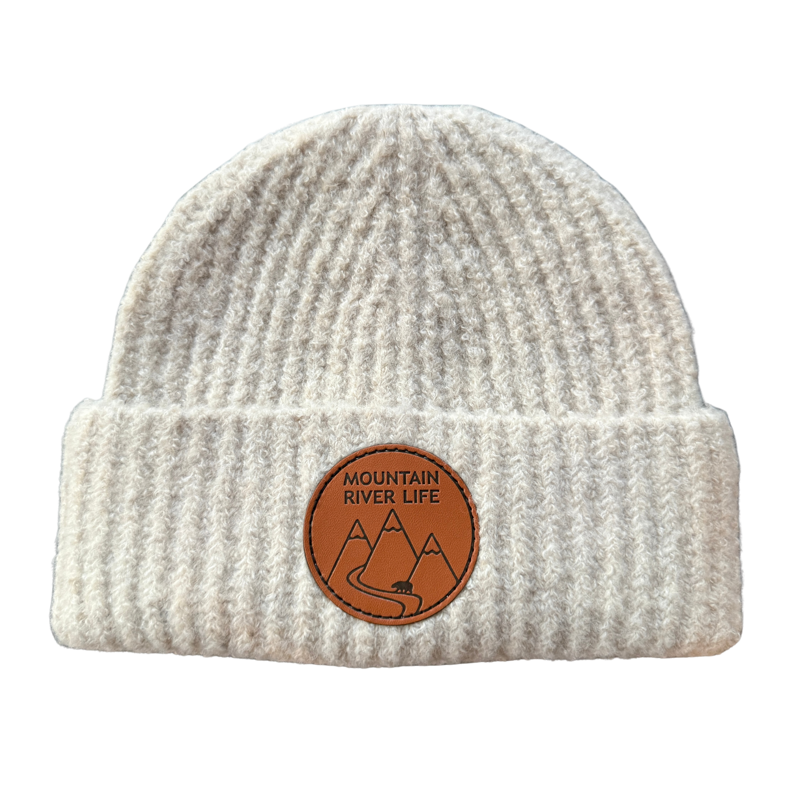 Kids Leather Patch Toque