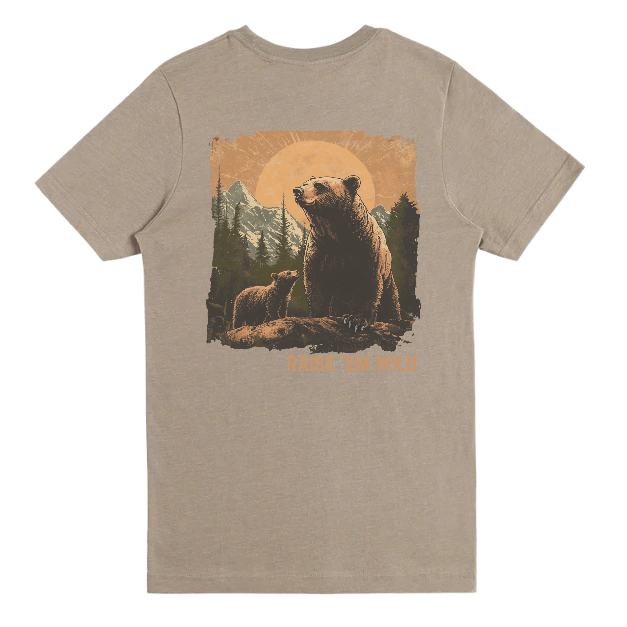Raise 'Em Wild Bear T-Shirt