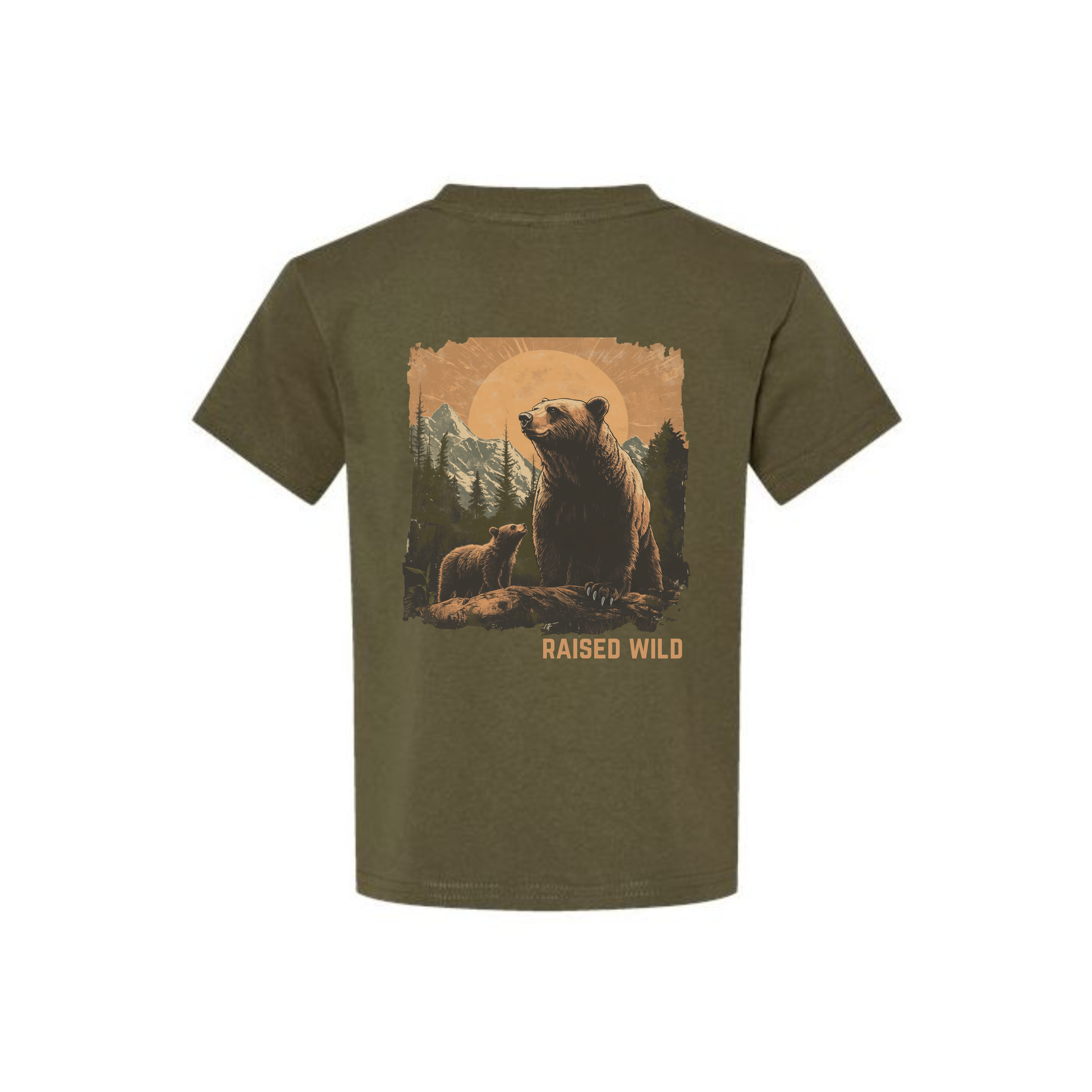 Raised Wild Bear Toddler T-Shirt