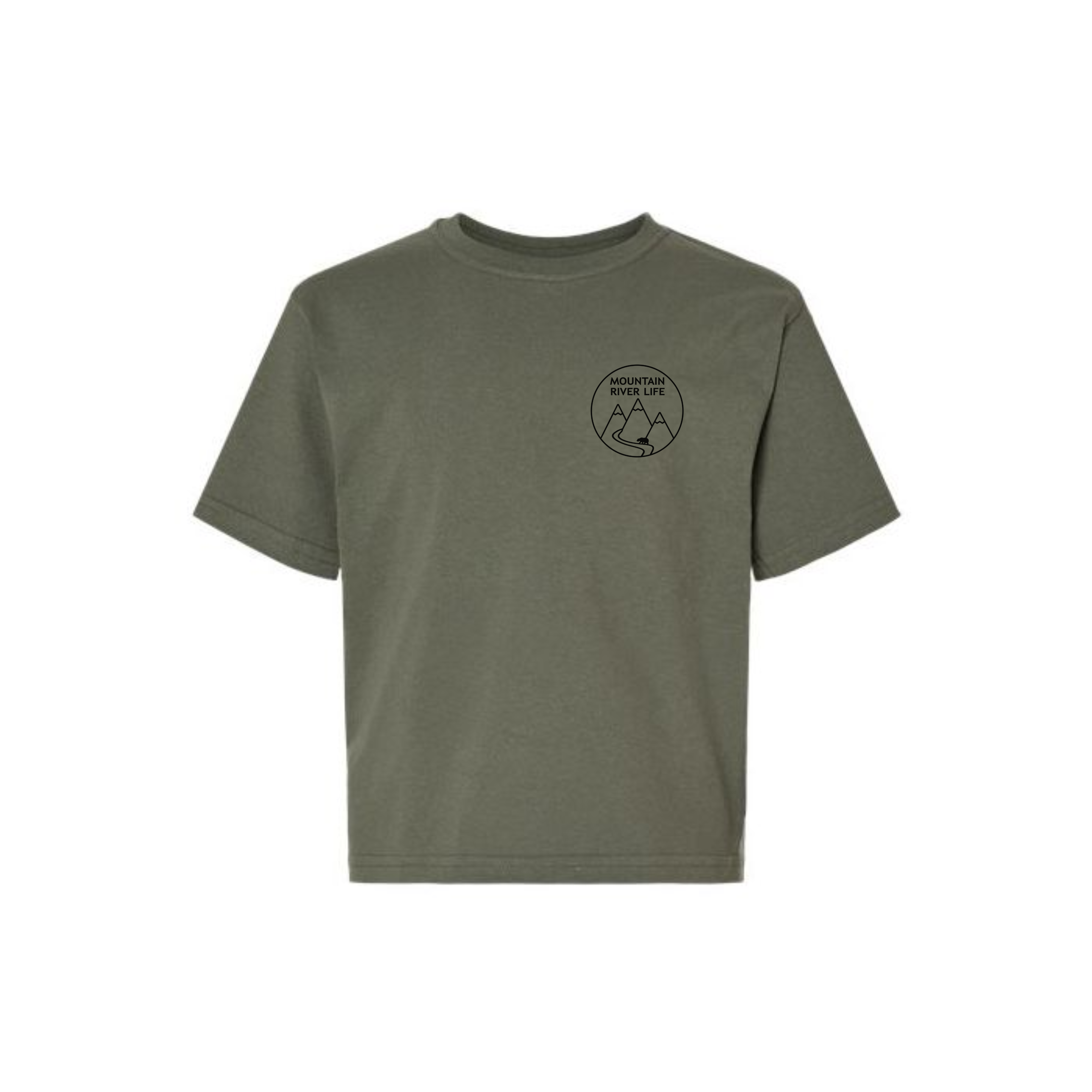 Raised Wild Bear Youth T-Shirt