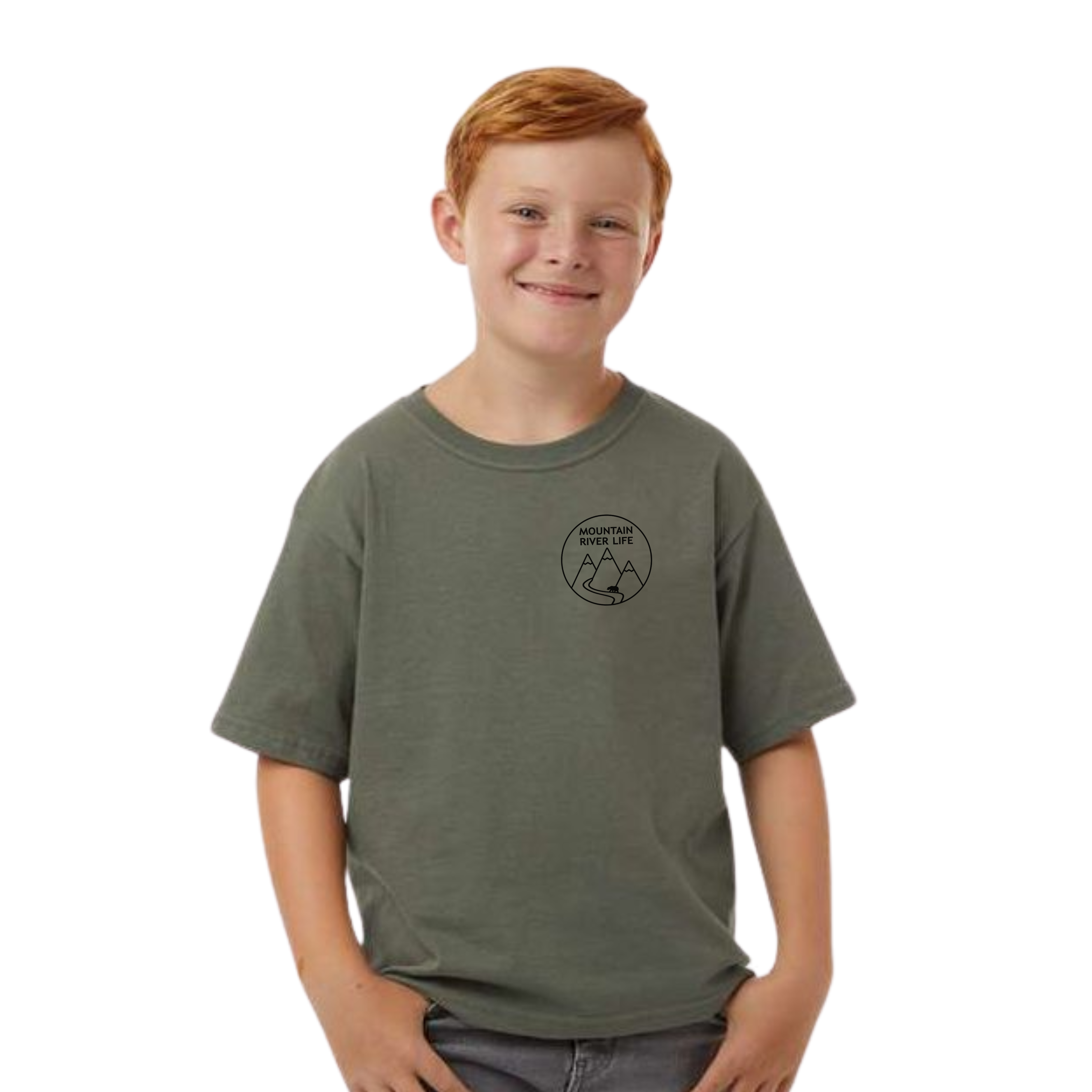 Raised Wild Bear Youth T-Shirt