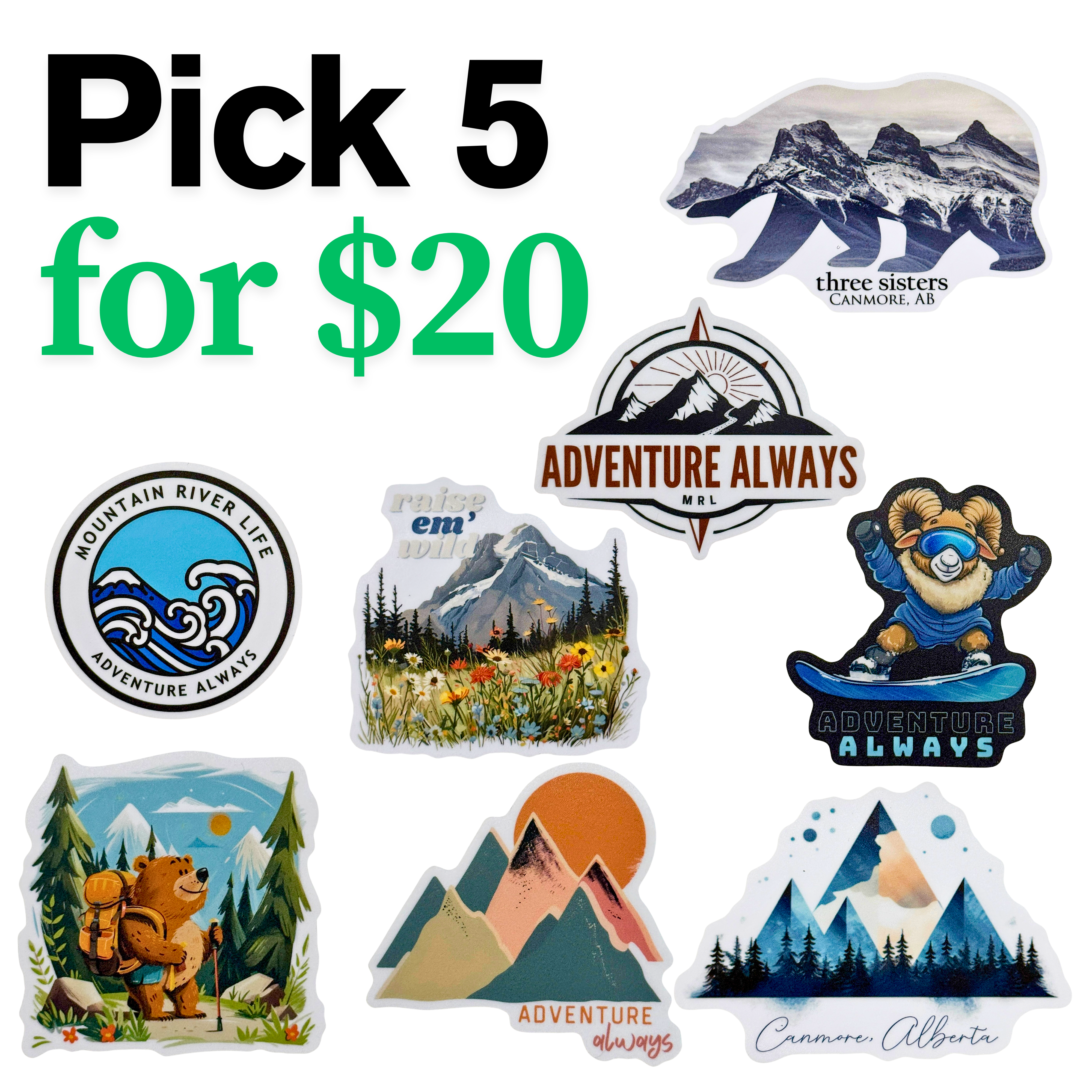 Sticker Bundle 5 for $20