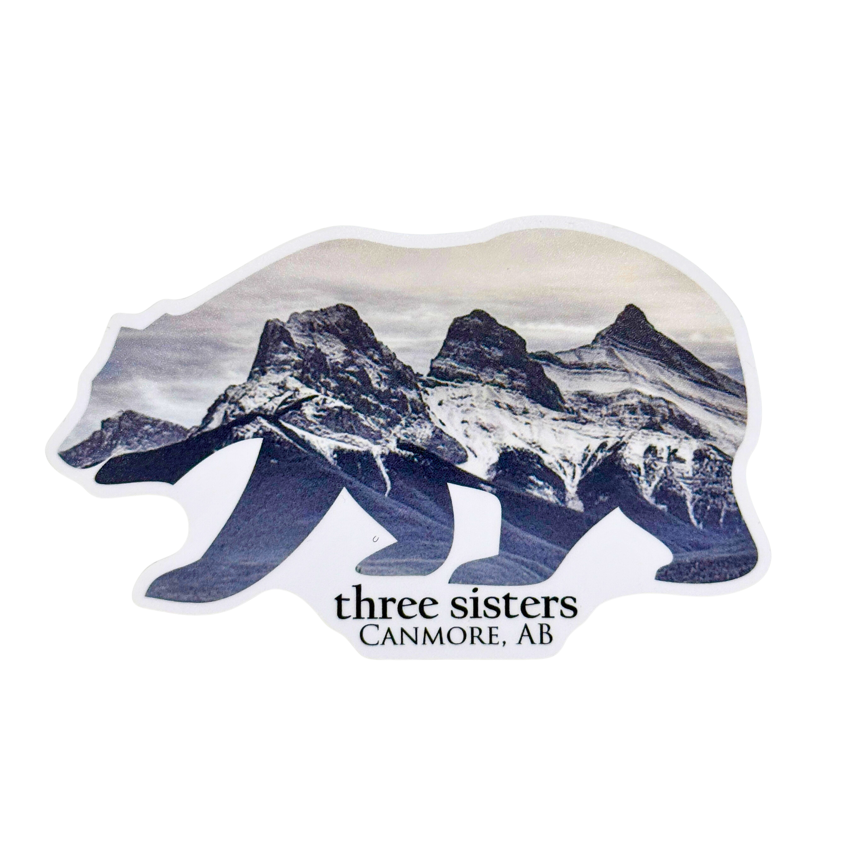 Three Sisters Bear Die-Cut Sticker (4.5" x 1.91")