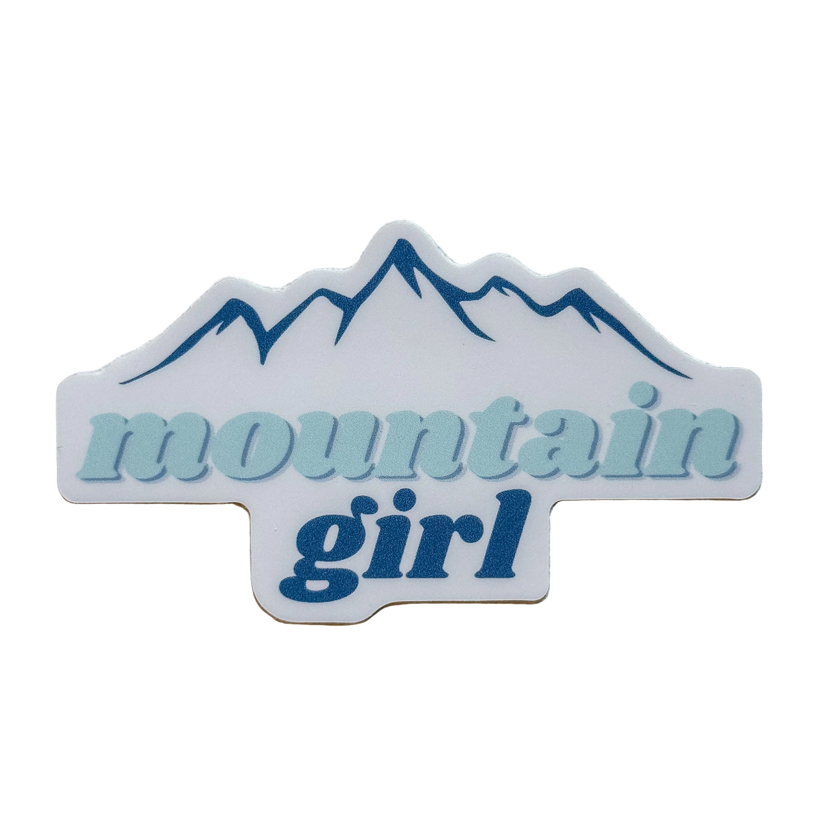 Mountain  Girl Die-Cut Sticker (3" x 1.7”)