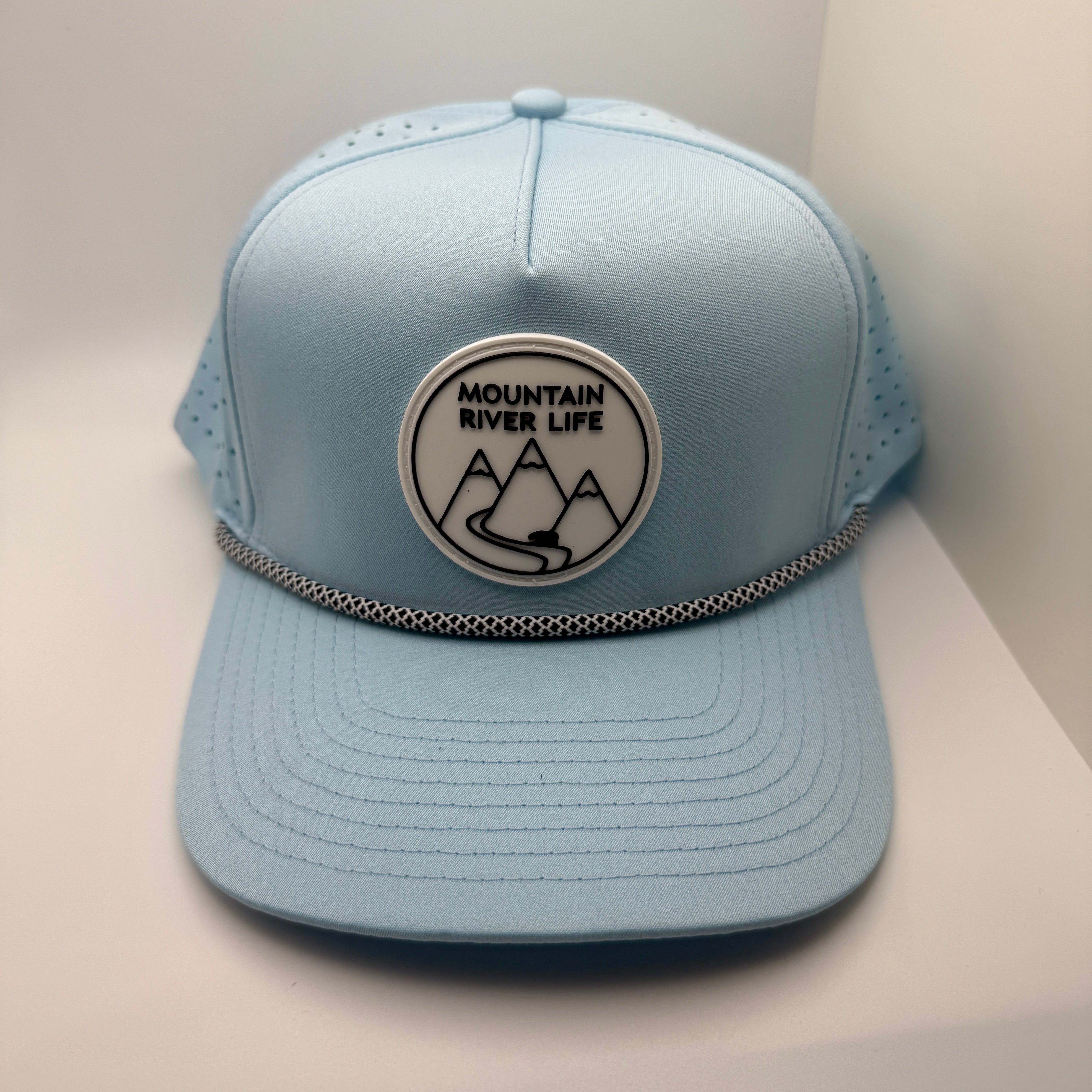 Mountain River Life Snapback Rope Hats
