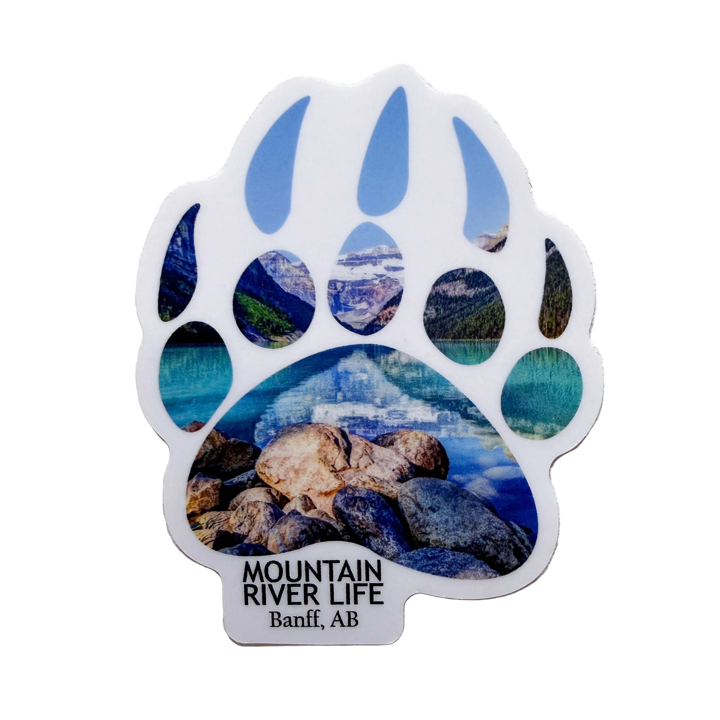 Banff Paw Die-Cut Sticker (1.94" x 2.5")