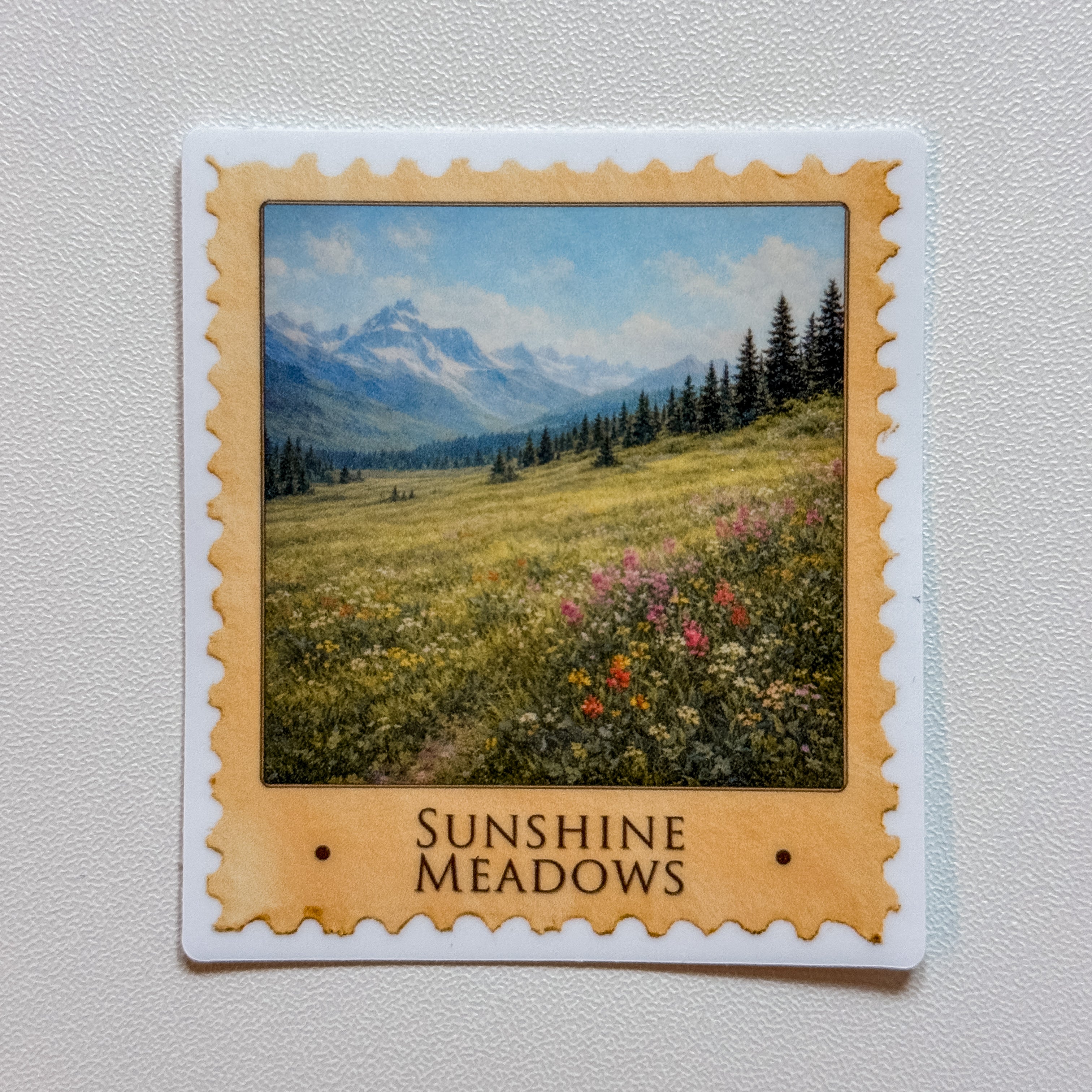 Moments in Banff Stamp Sticker — Sunshine Meadows (2.42" x 2.75")