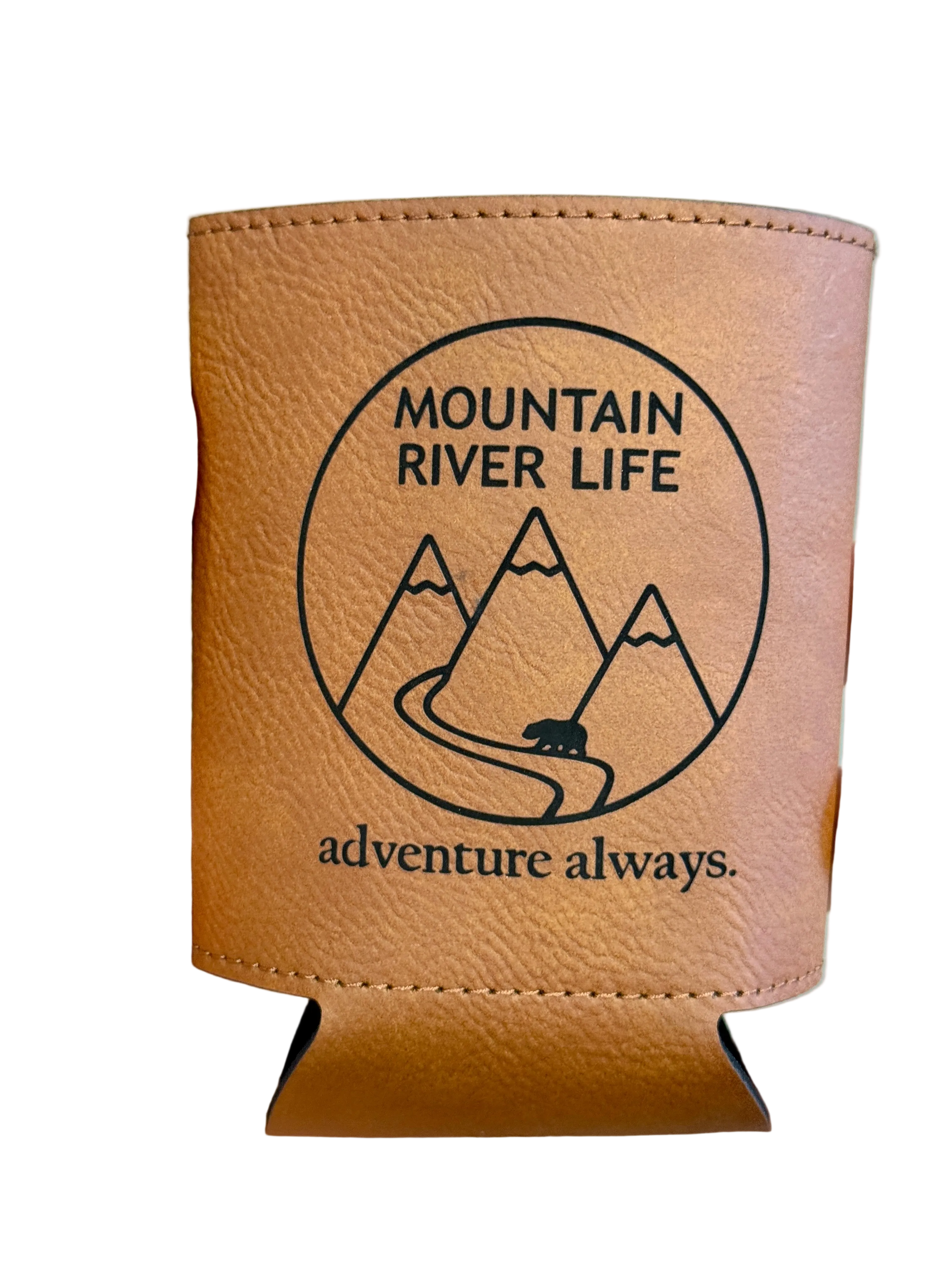 Mountain River Life Leather Koozies