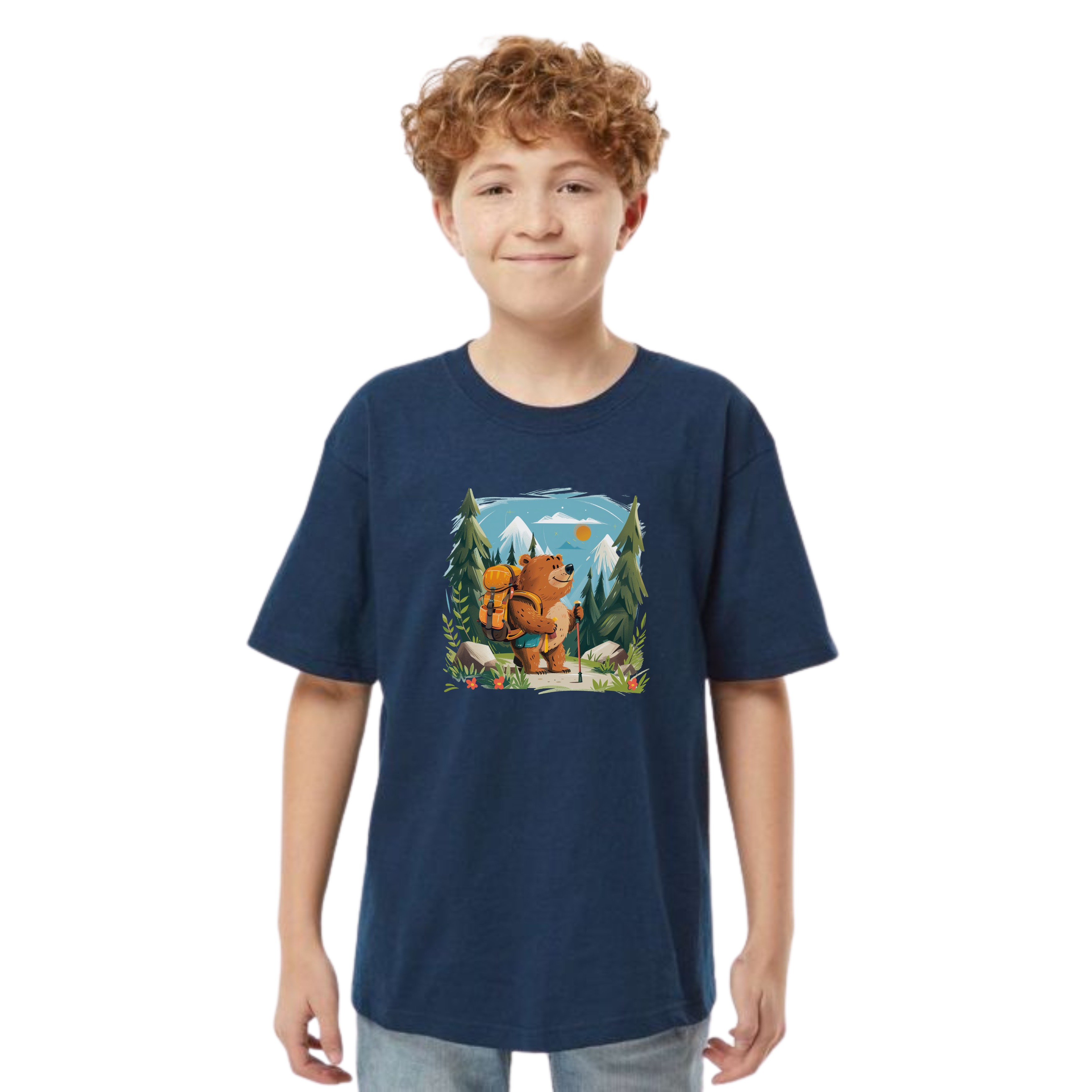 Adventure Bear Kids Tee - Classic Colours