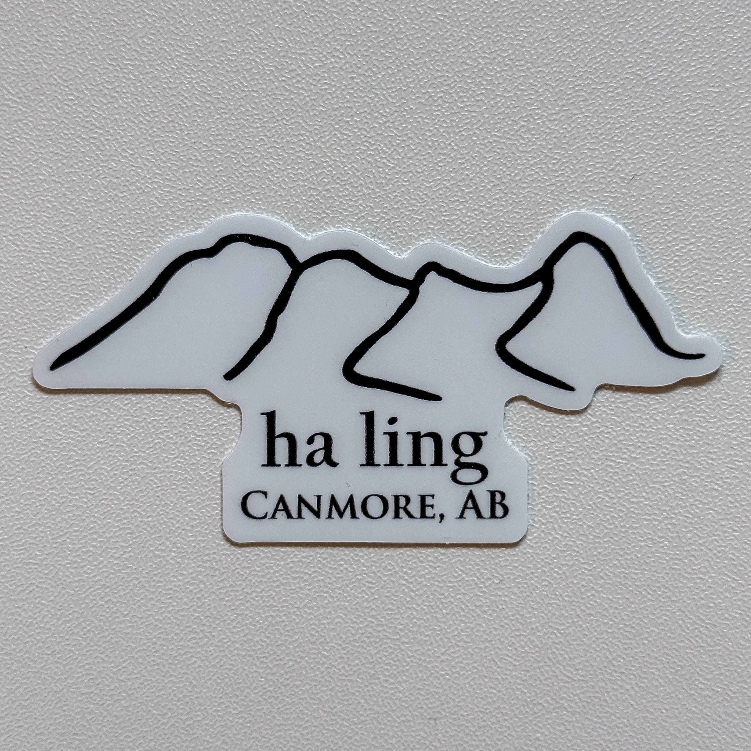 Ha Ling Silhouette Die-Cut Sticker (3" x 1.43")