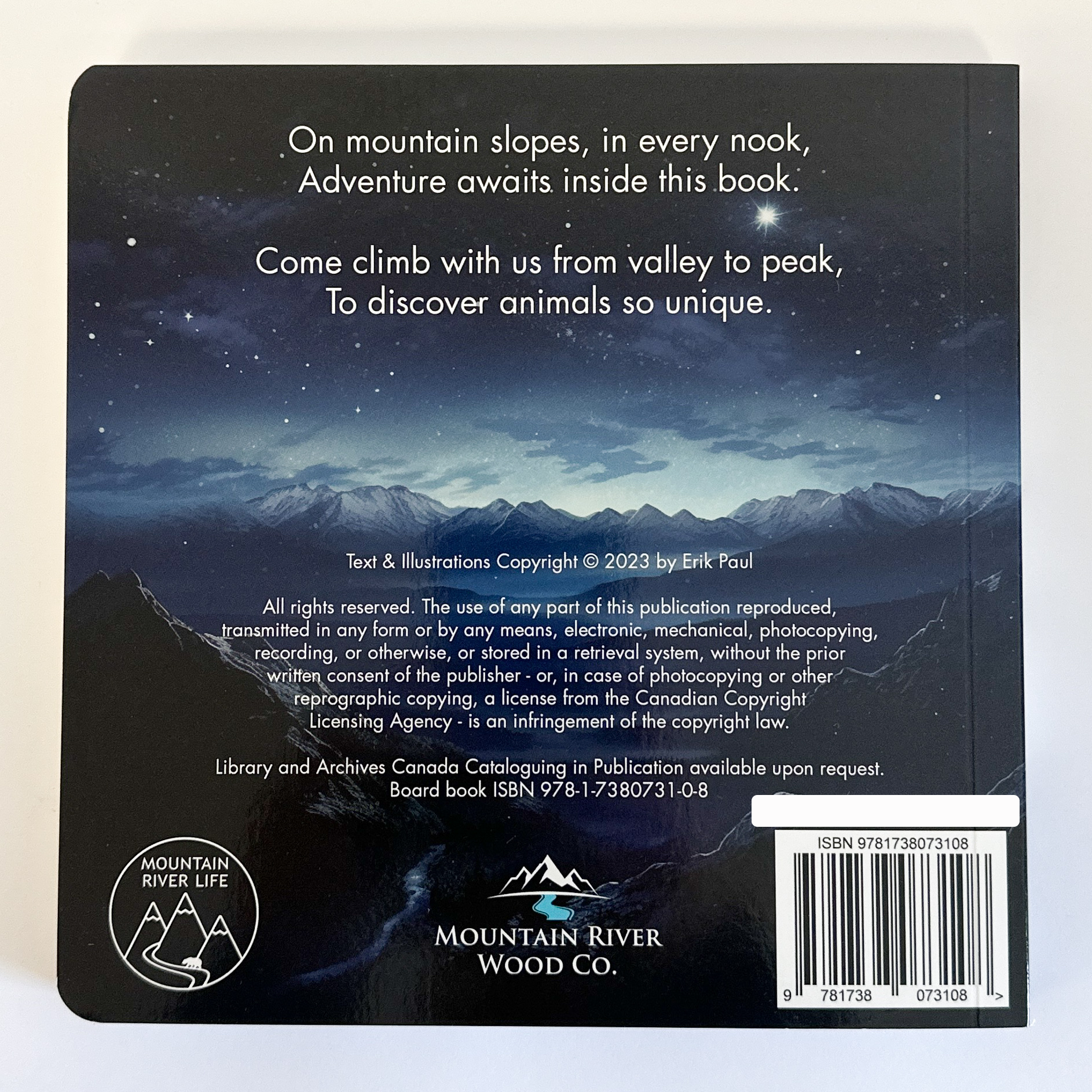 Peaks & Paws — Board Book