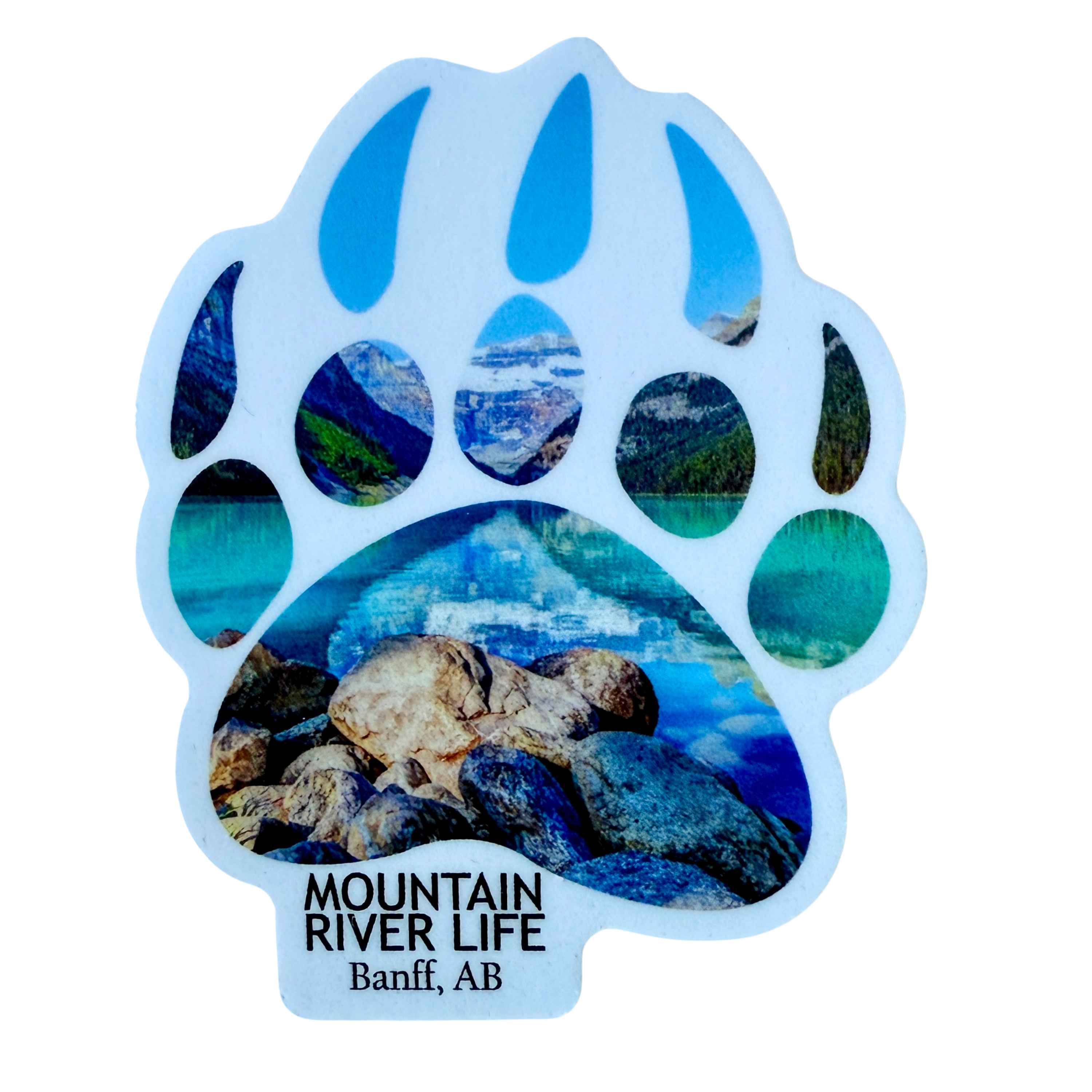 Banff Paw Die-Cut Sticker (1.94" x 2.5")