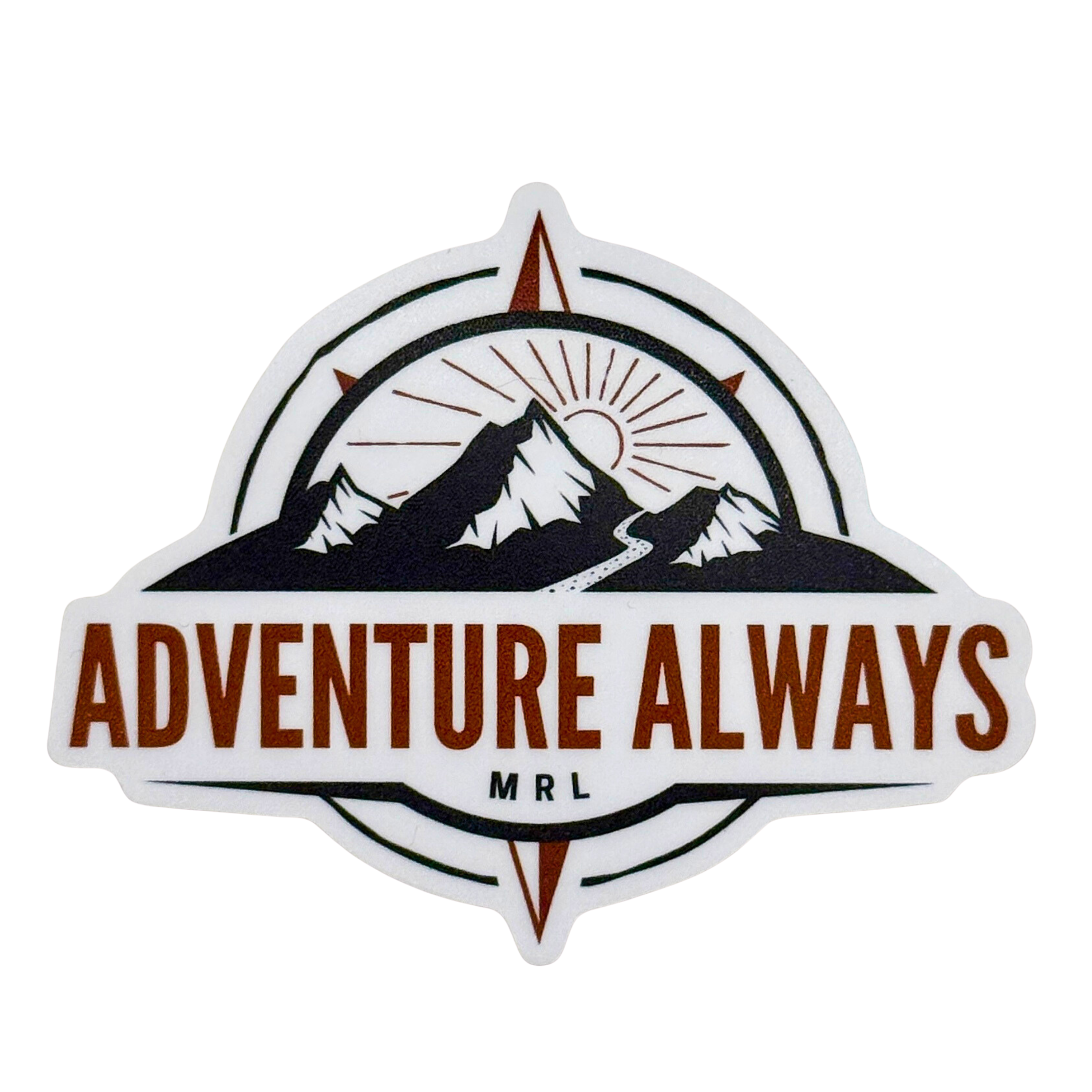 Compass Die-Cut Sticker (3" x 2.38")