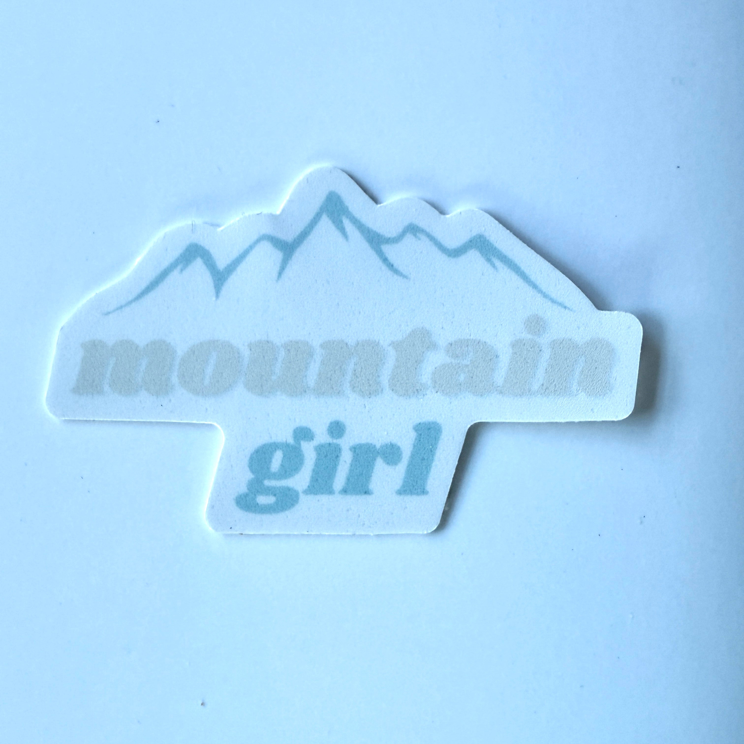 Mountain Girl Die-Cut Sticker (3" x 1.66")