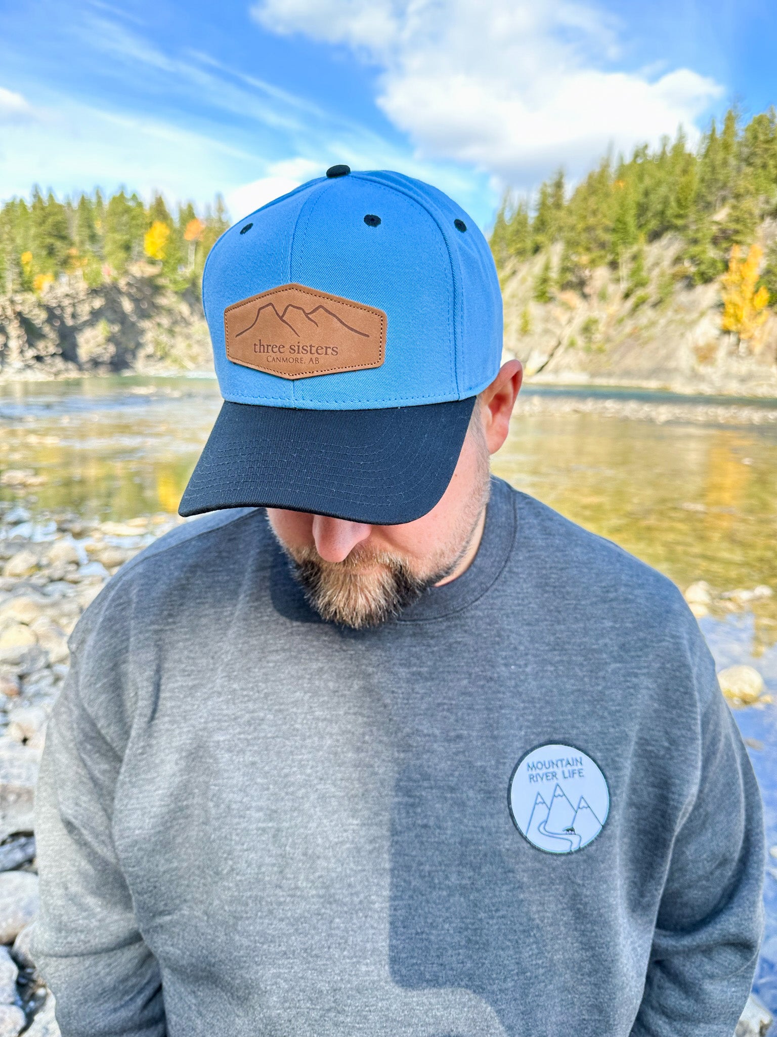 Three Sisters Mountain Leather Patch Hats