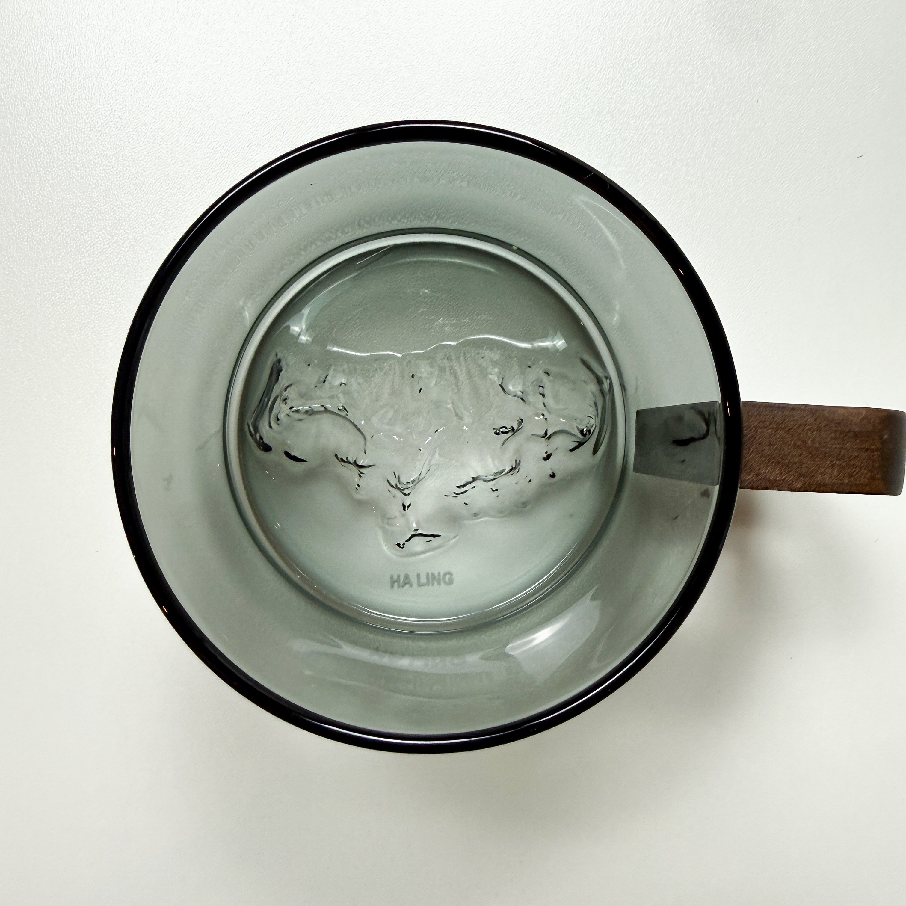 Alpine Relief Smoked Glass Mug