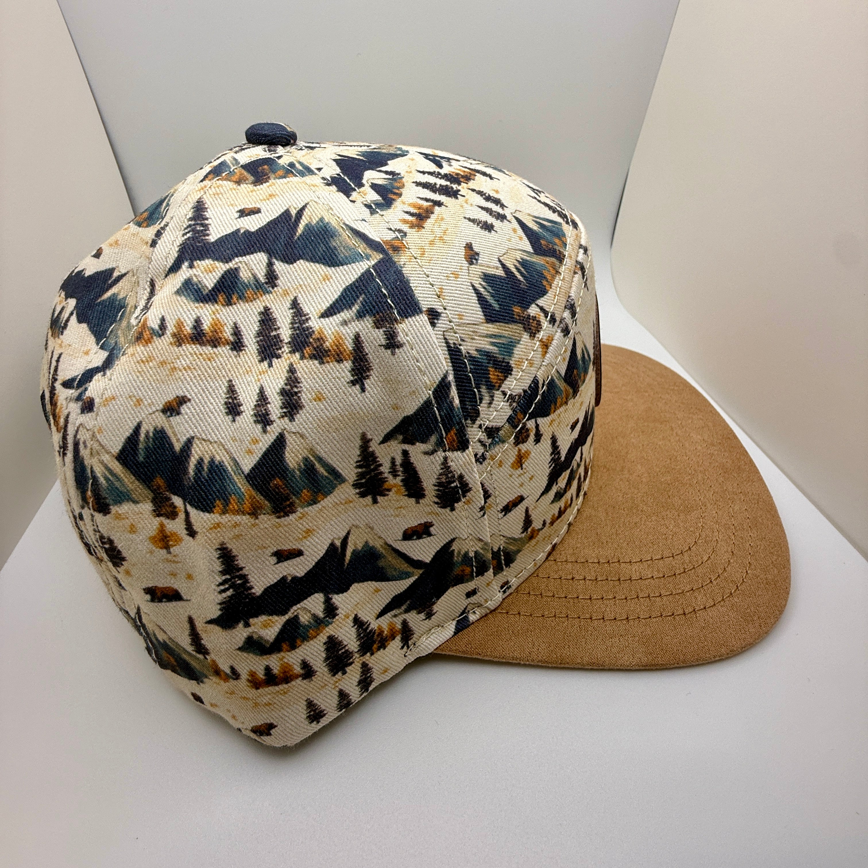 Mountain Mosaic Flat Brim Cap