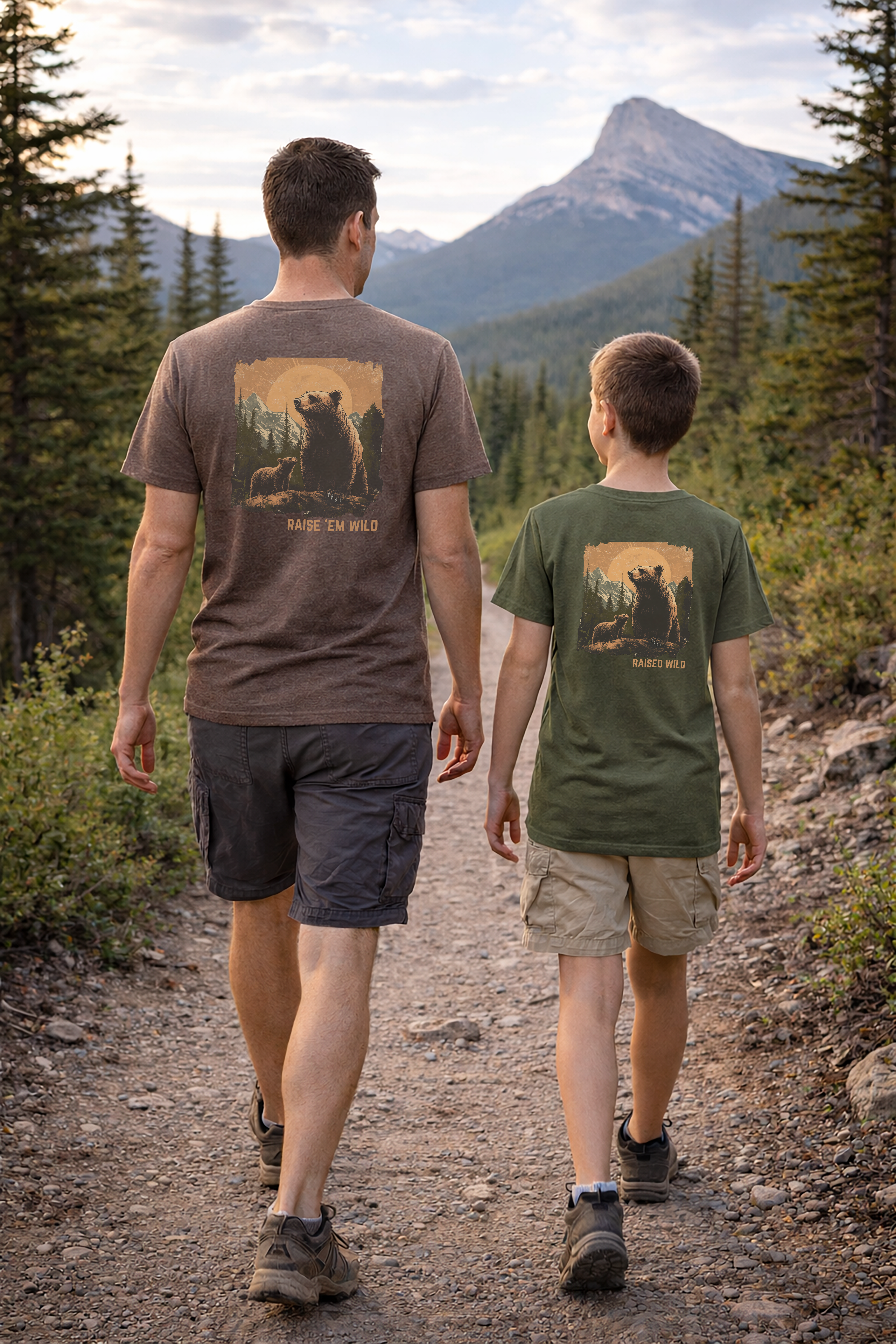 Raise 'Em Wild Bear T-Shirt