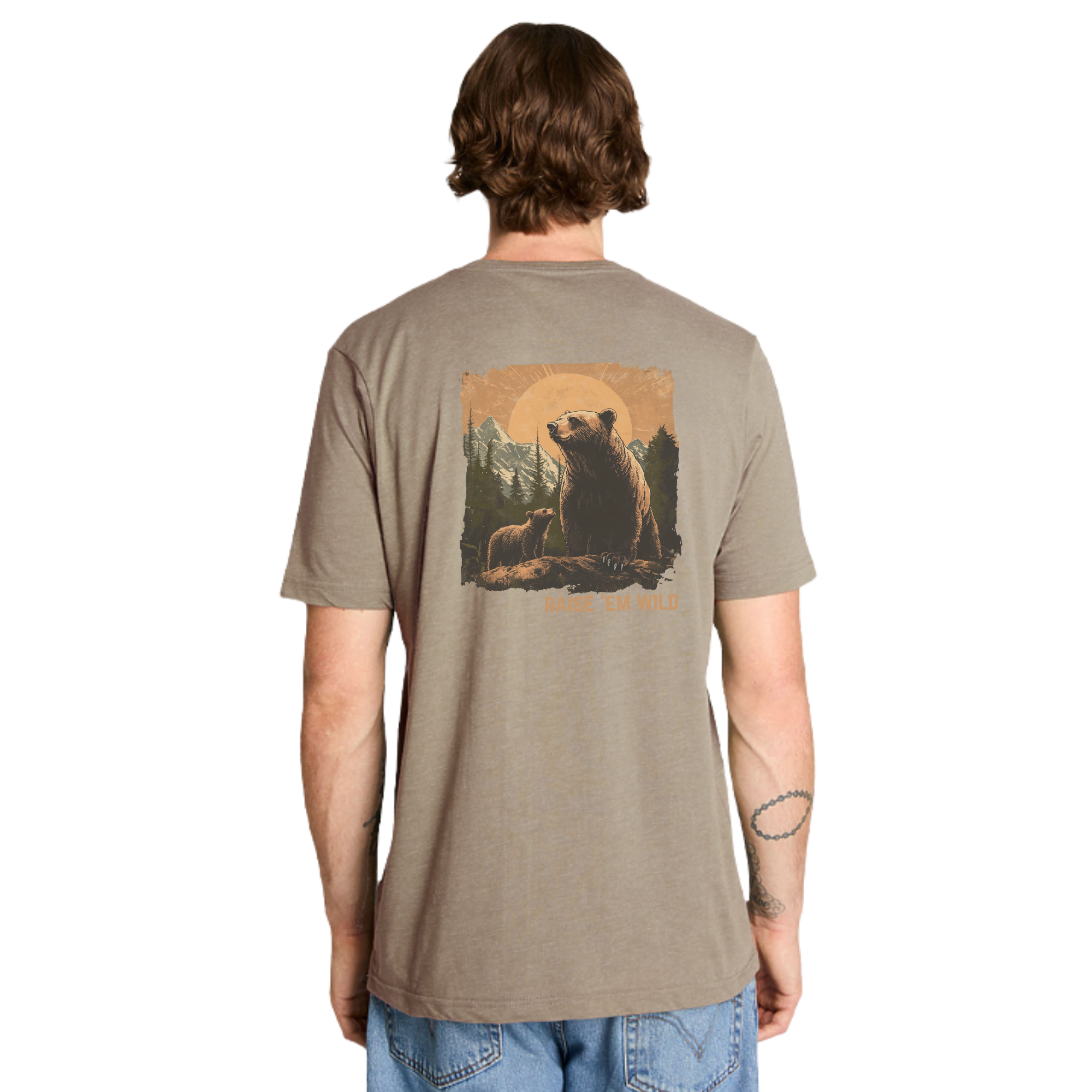Raise 'Em Wild Bear T-Shirt