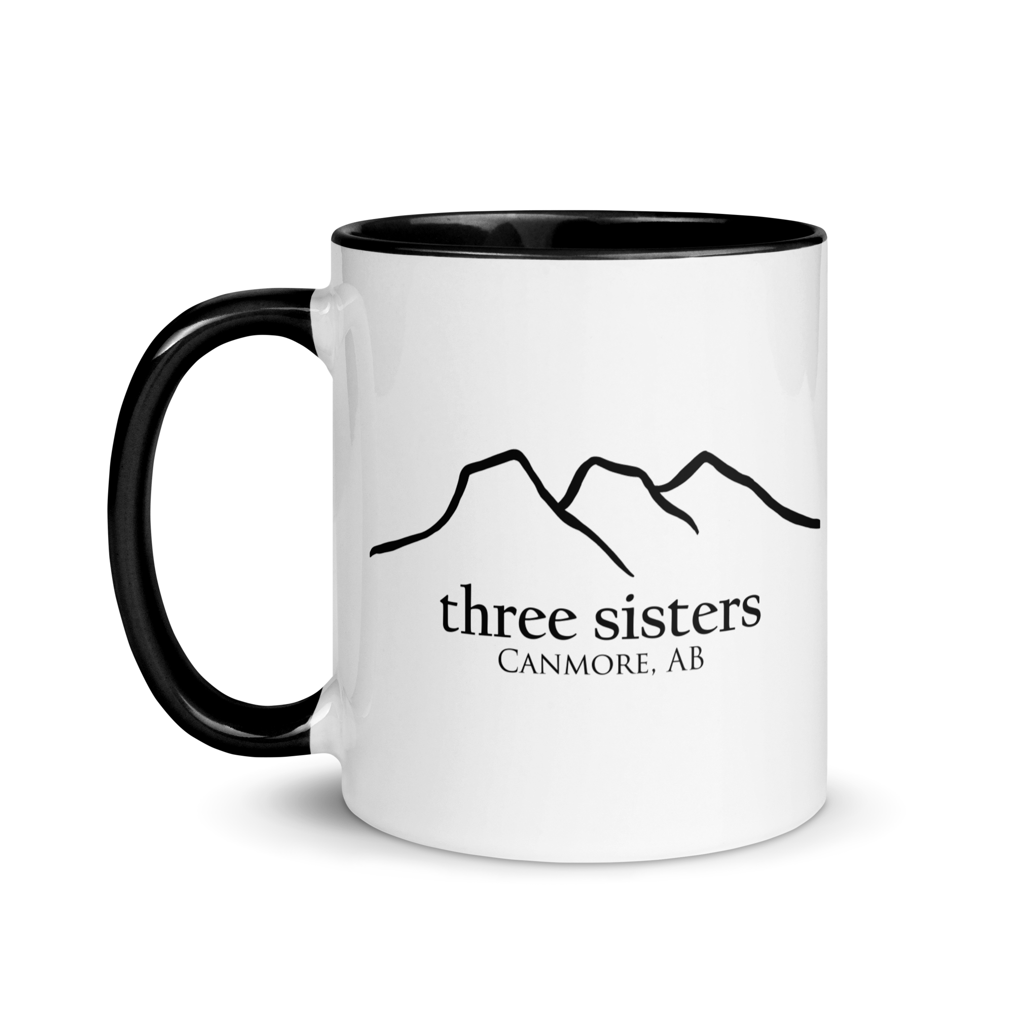 Three Sisters Coffee Mug with Black Inside