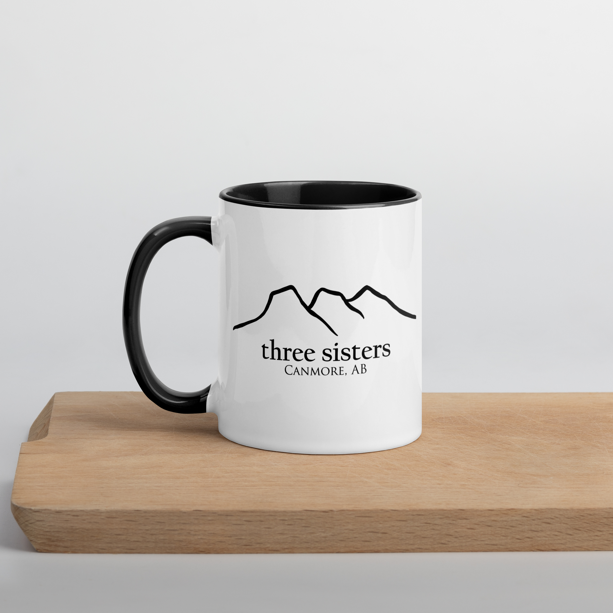 Three Sisters Coffee Mug with Black Inside