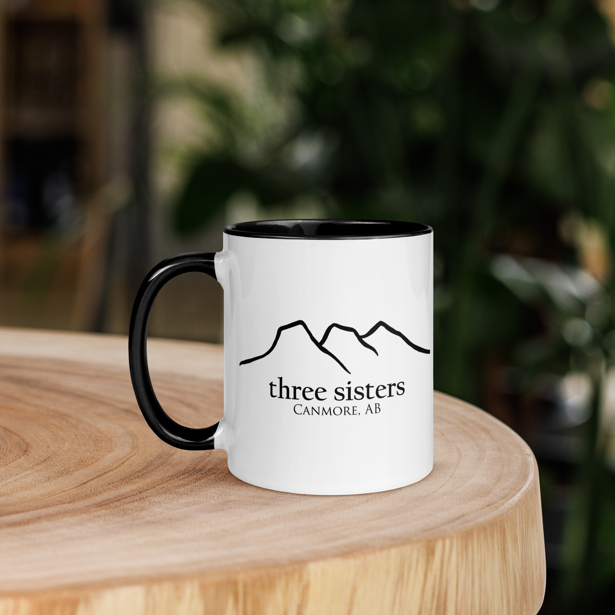 Three Sisters Coffee Mug with Black Inside