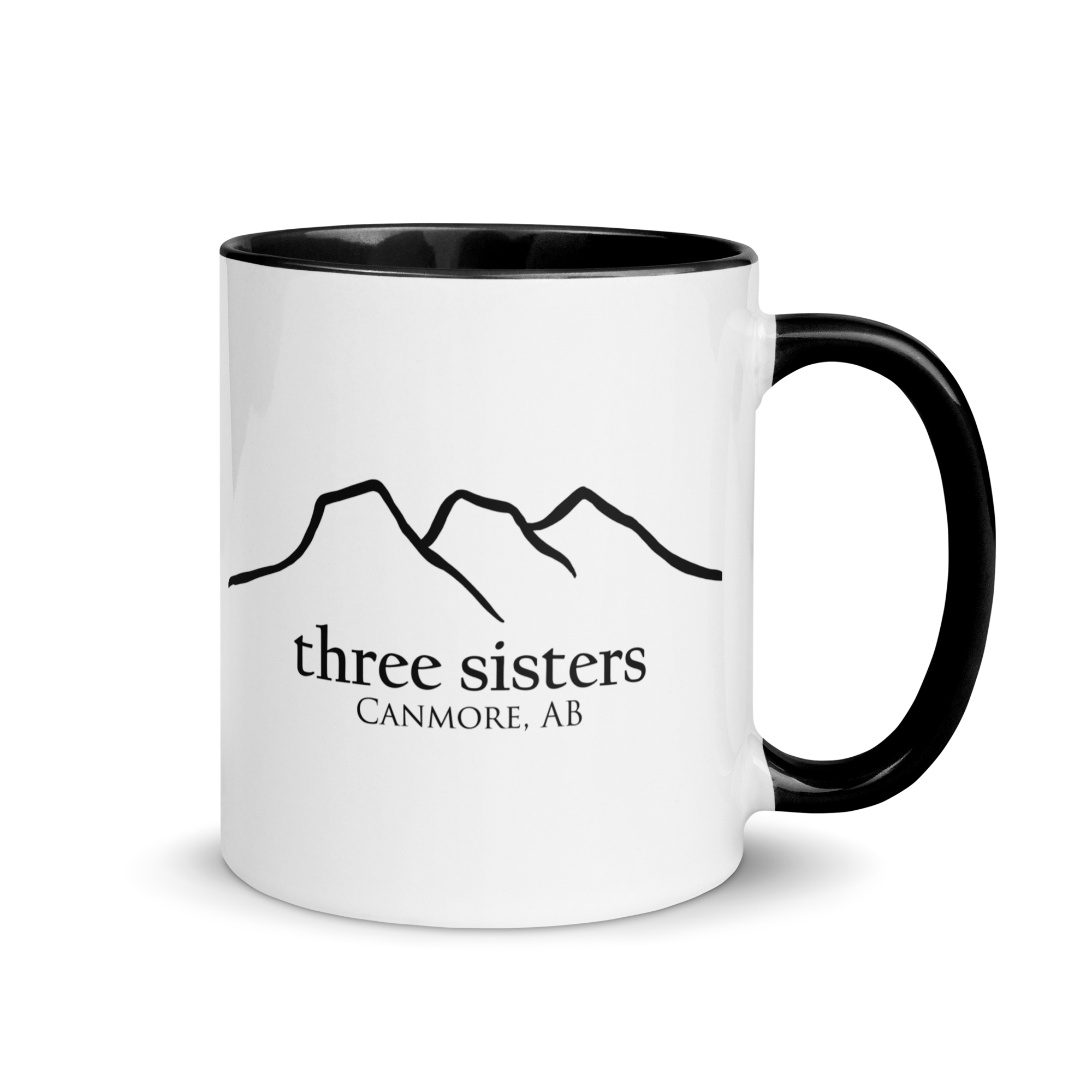 Three Sisters Coffee Mug with Black Inside