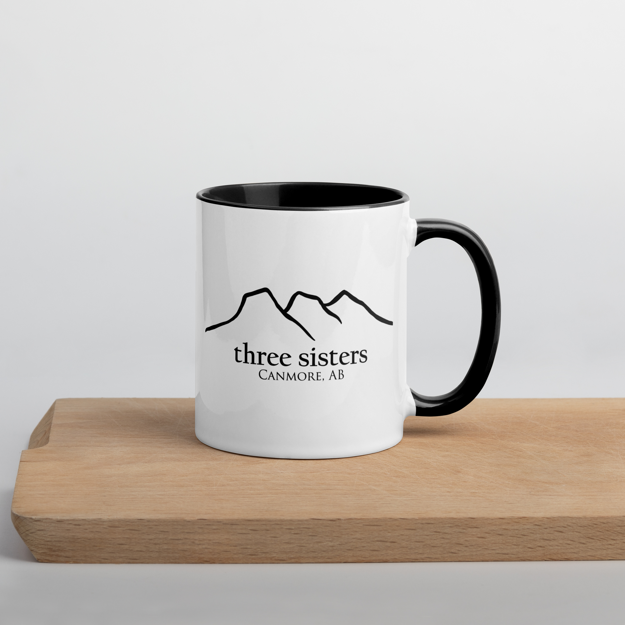 Three Sisters Coffee Mug with Black Inside