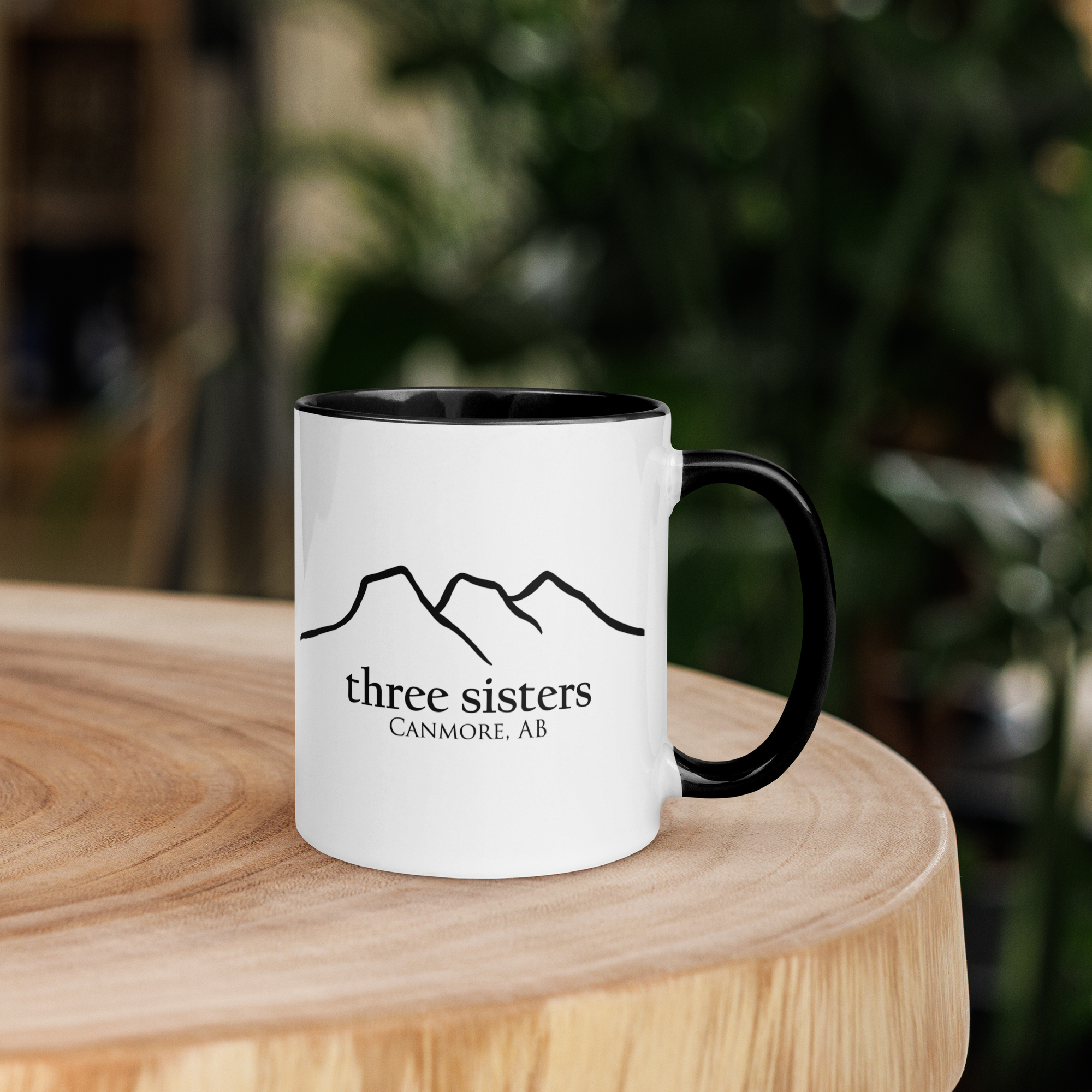 Three Sisters Coffee Mug with Black Inside