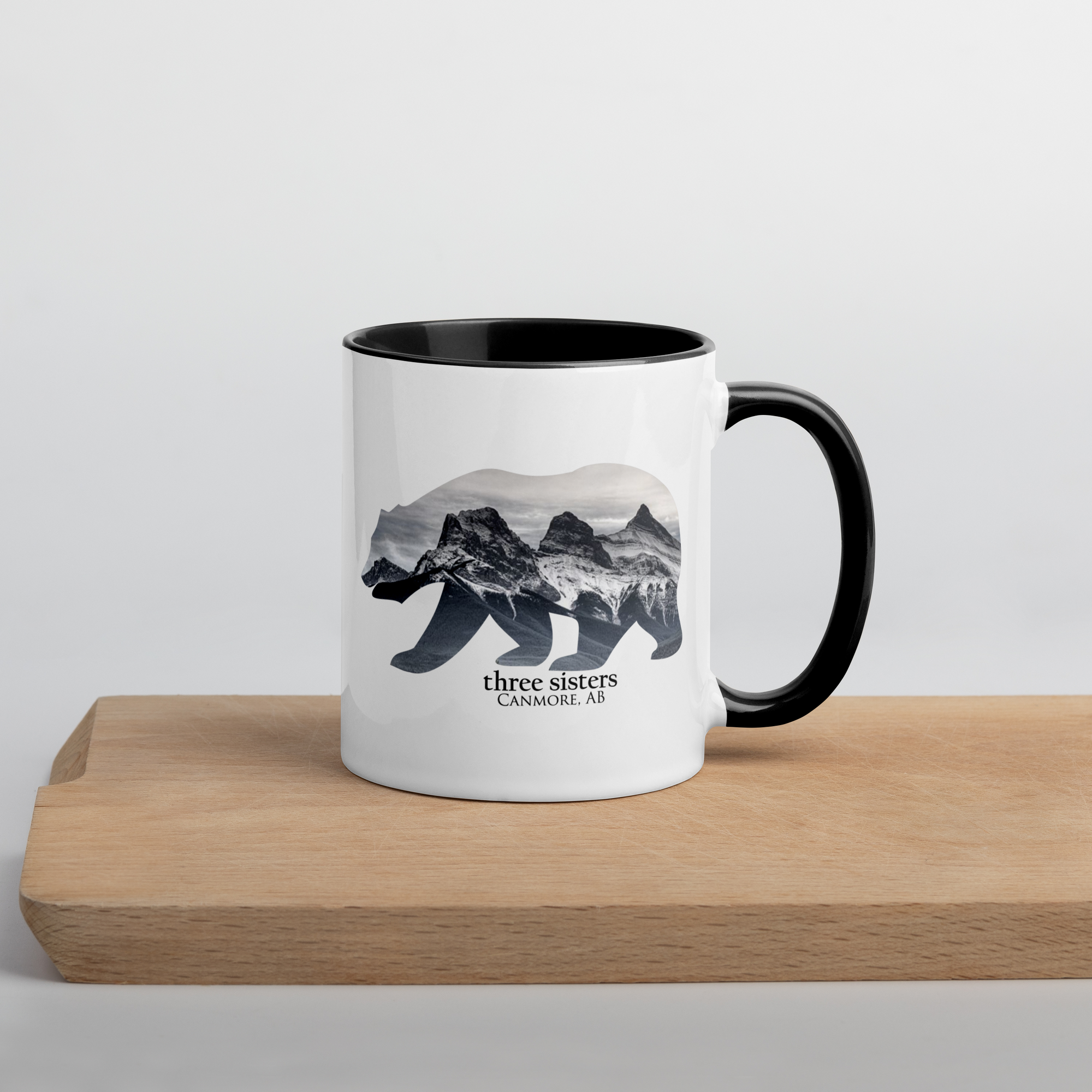 Three Sisters Bear Coffee Mug with Black Inside