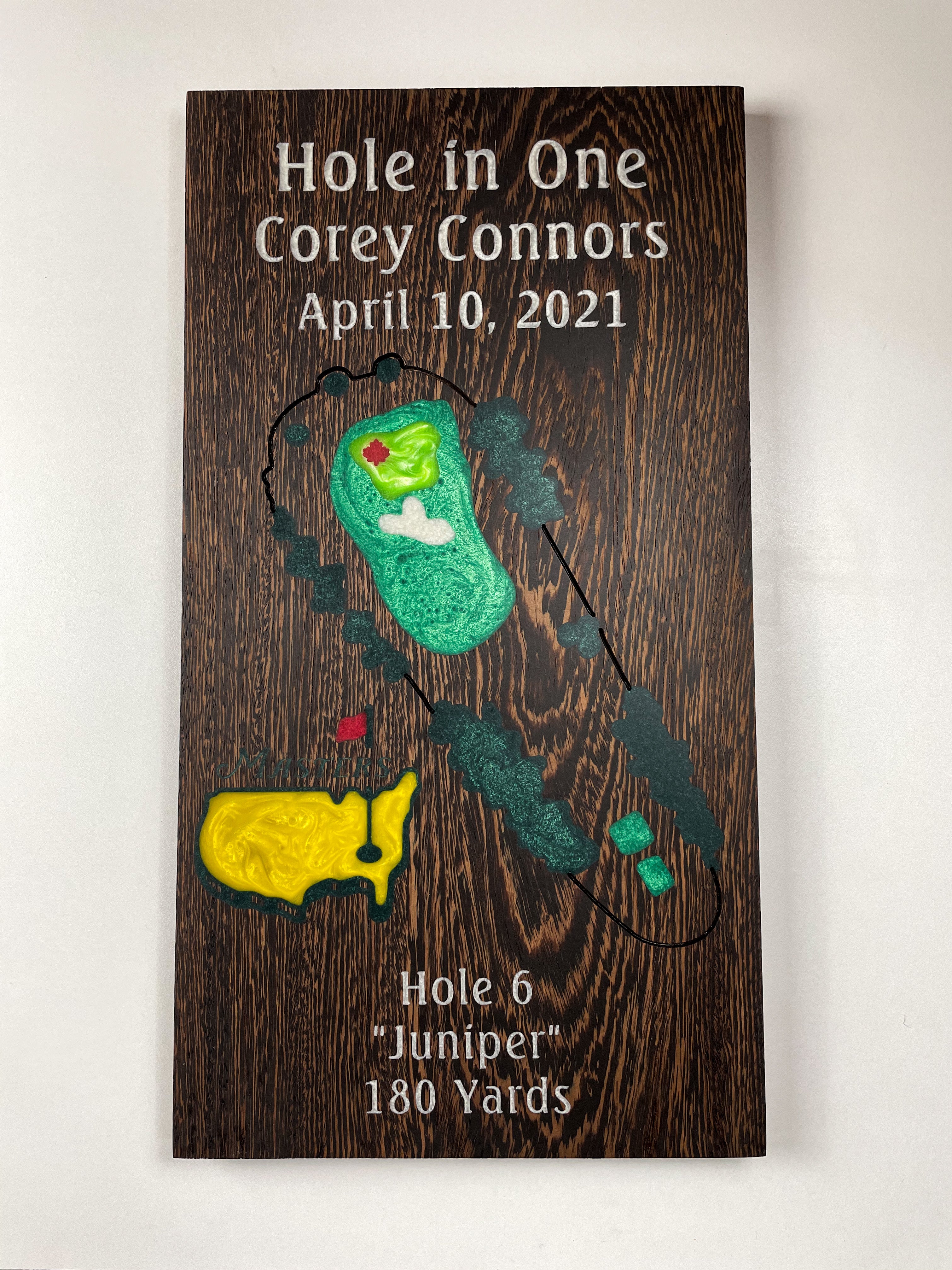 Hole In One Commemorative Board - Custom Wall Art